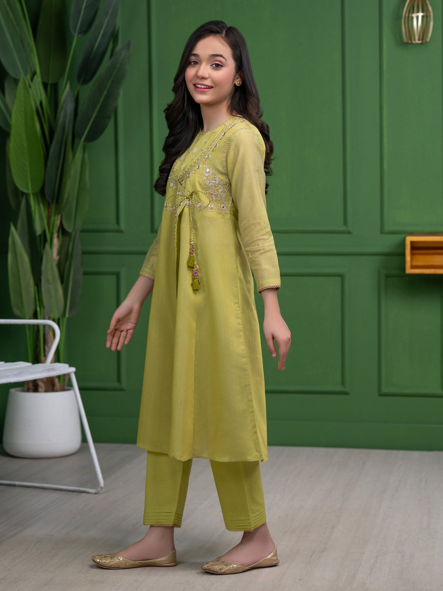 2 Piece Net Suit-Embroidered