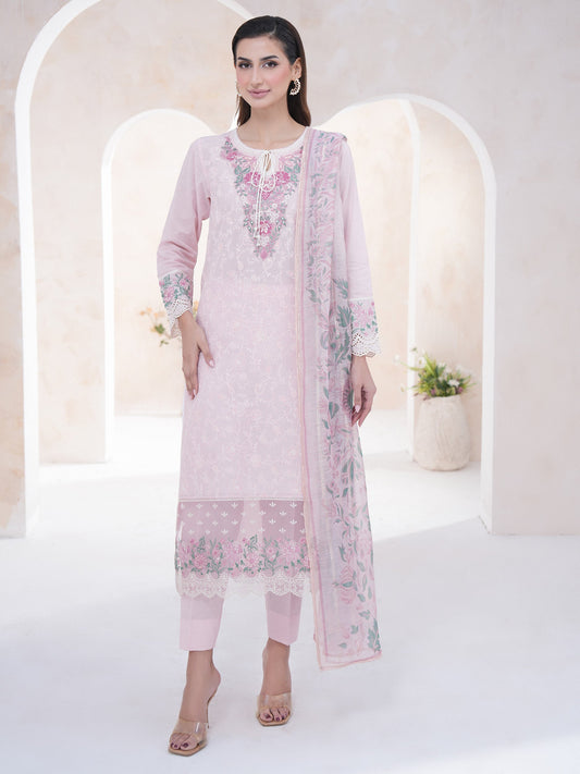 3 Piece Lawn Suit-Embroidered (Unstitched)