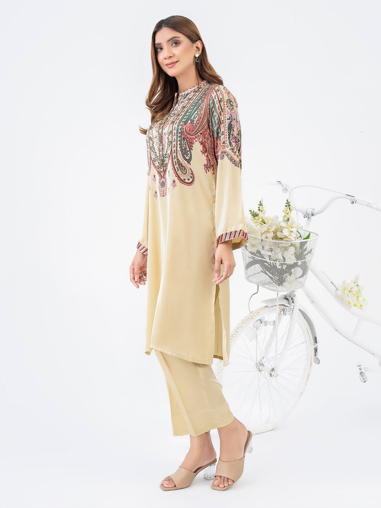 2 Piece Silk Suit-Printed (Pret)