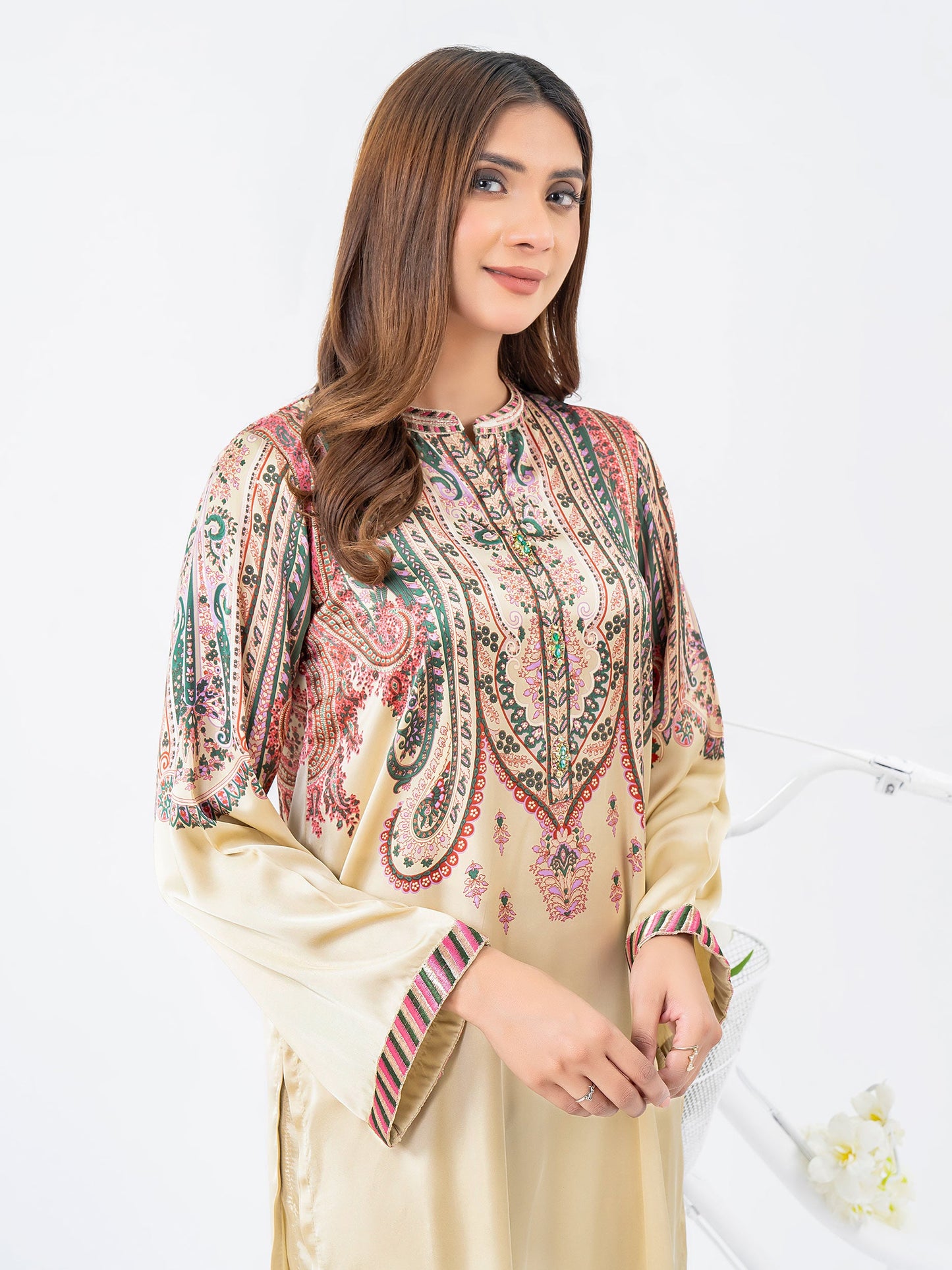 2 Piece Silk Suit-Printed (Pret)