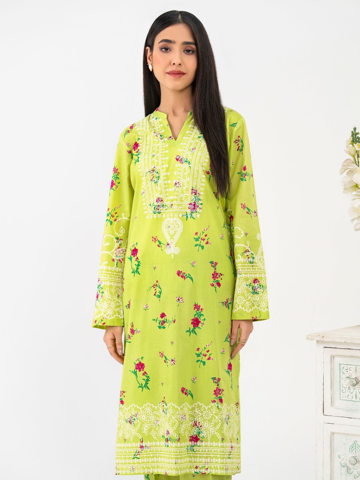 2 Piece Lawn Suit-Paste Print (Pret)