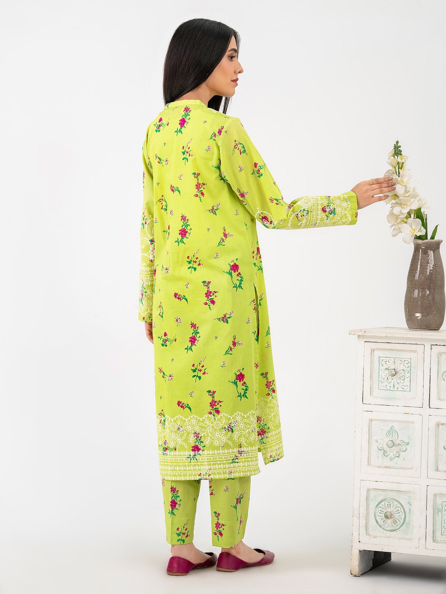 2 Piece Lawn Suit-Paste Print (Pret)