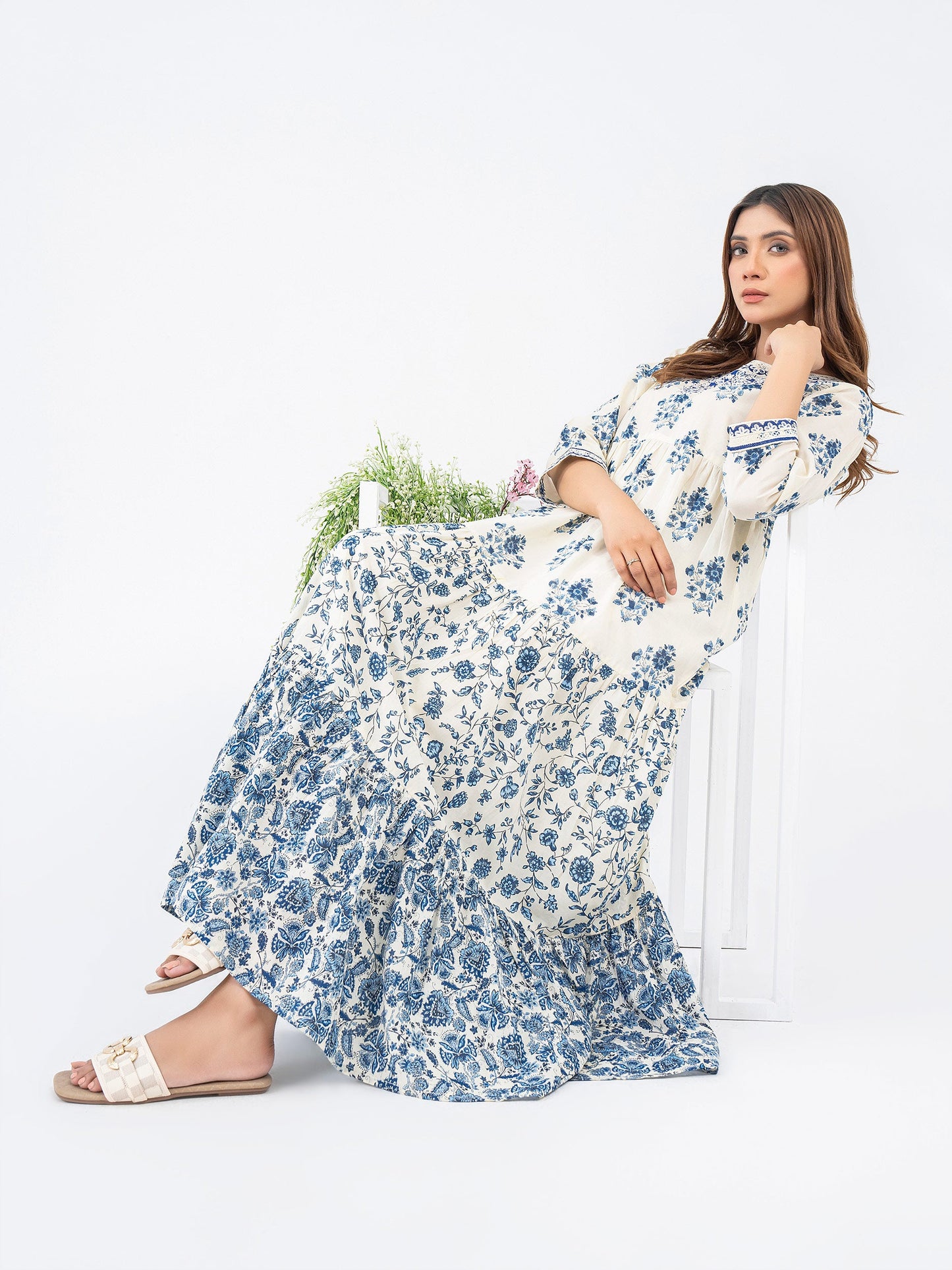 Lawn Frock-Embroidered (Pret)