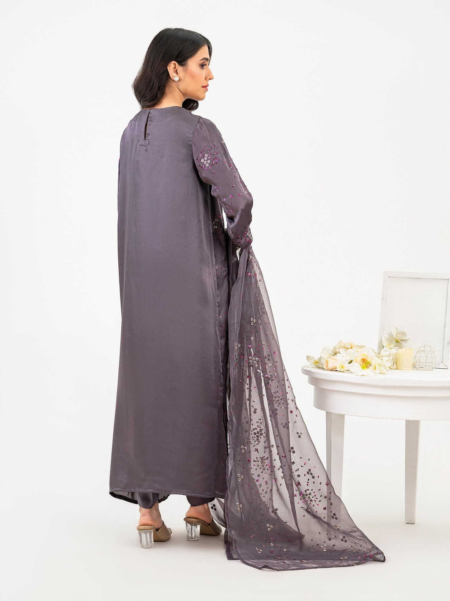 Silk Suit-Embroidered (Pret)