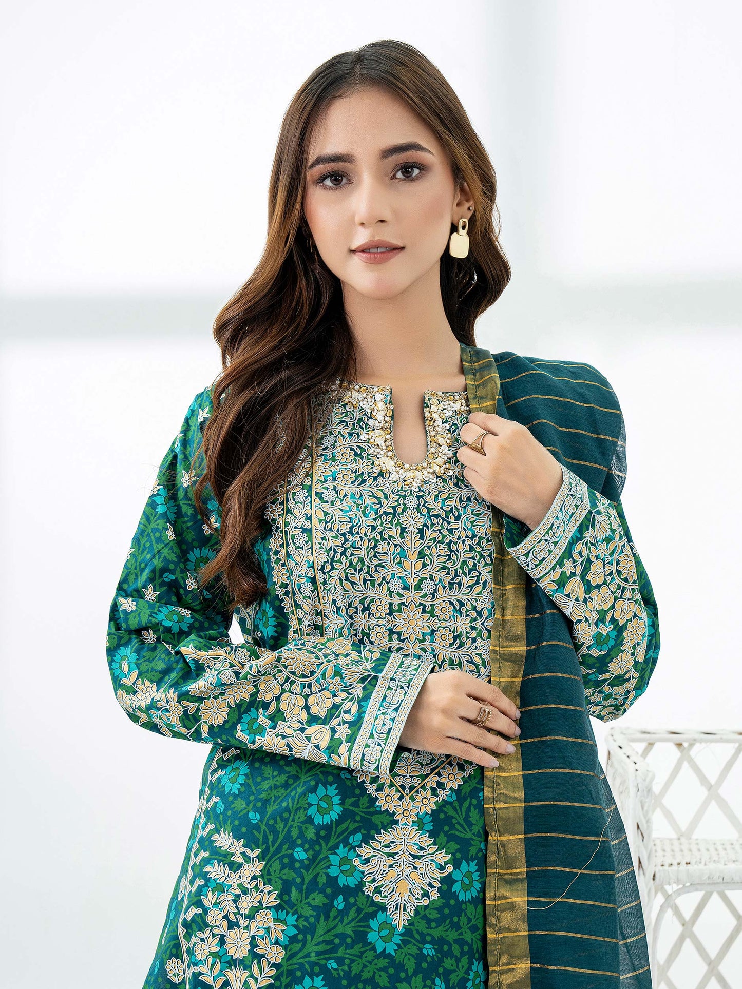 2 Piece Lawn Suit-Embellished (Pret)