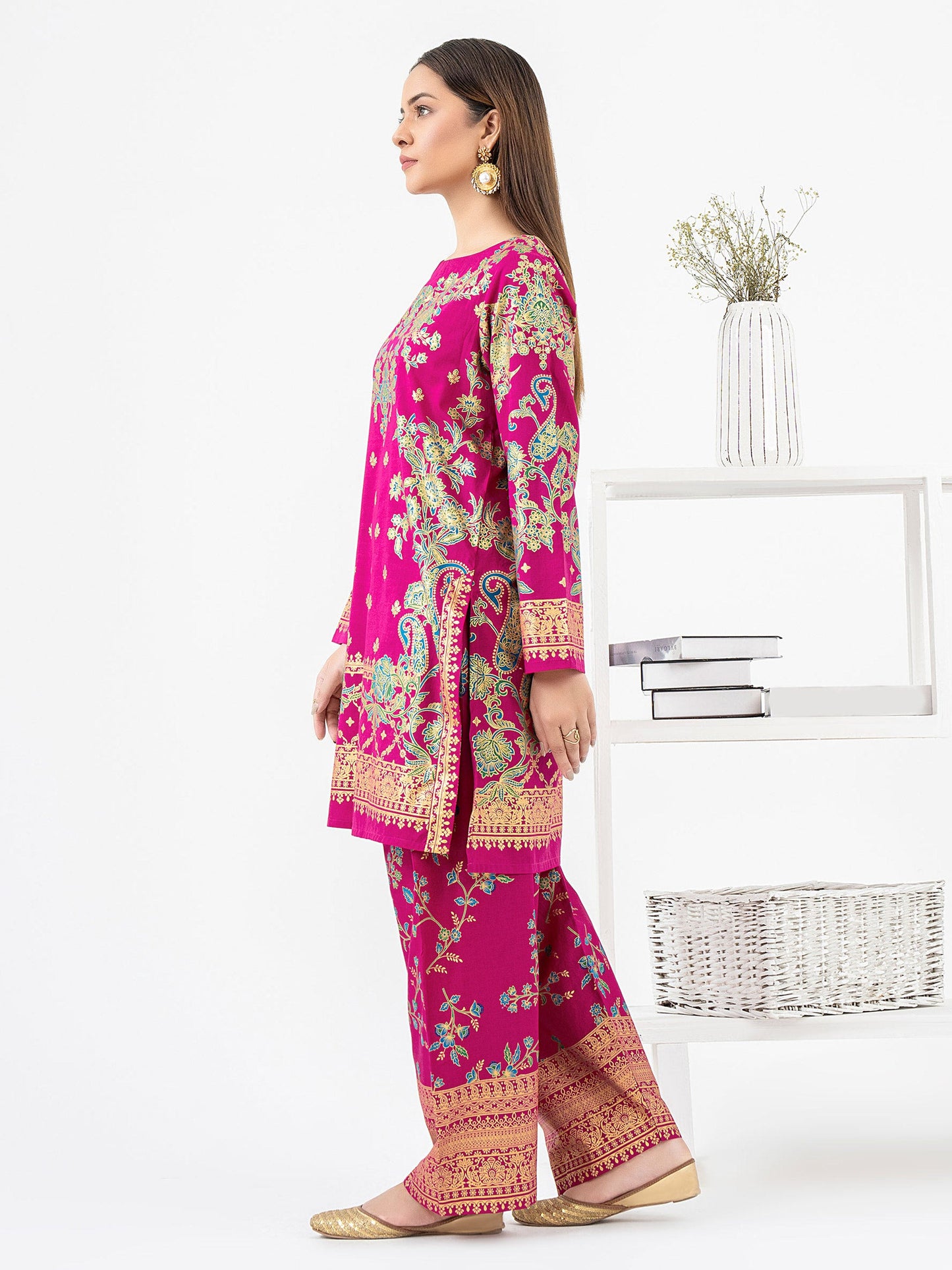 2 Piece Lawn Suit-Paste Print (Pret)