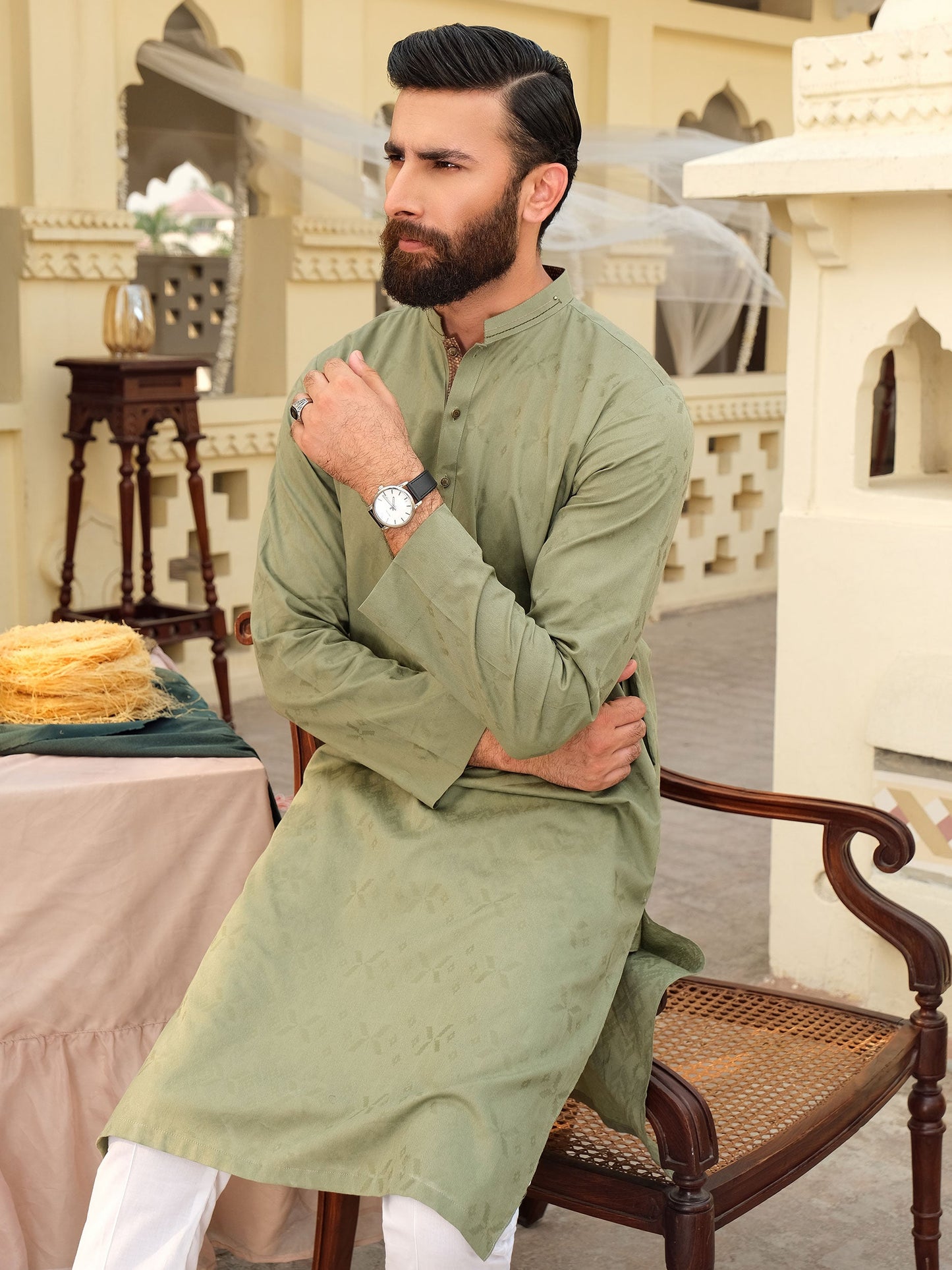 Jacquard Kurta