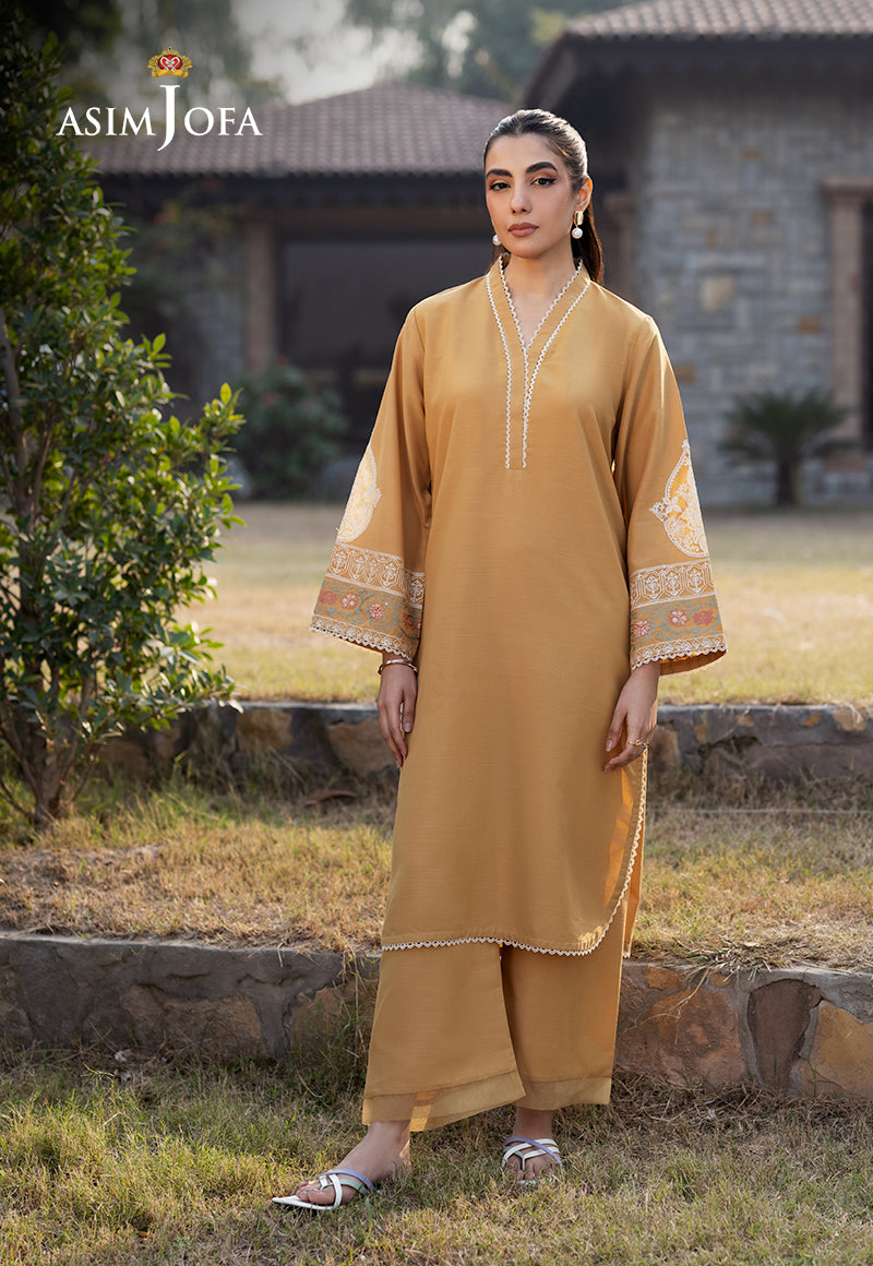 AJPB-72 EMBROIDERED RAW SILK 2 PCS