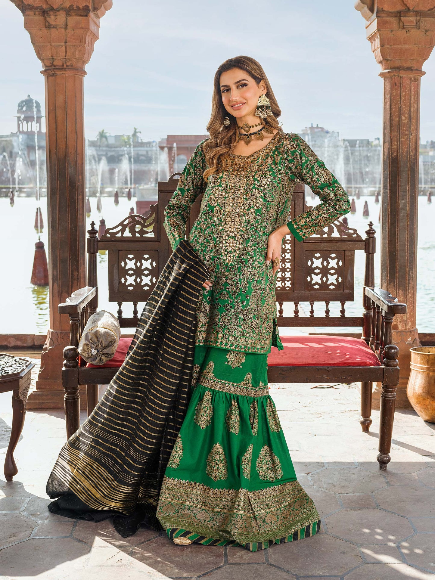 3 Piece Lawn Suit-Embellished (Pret)