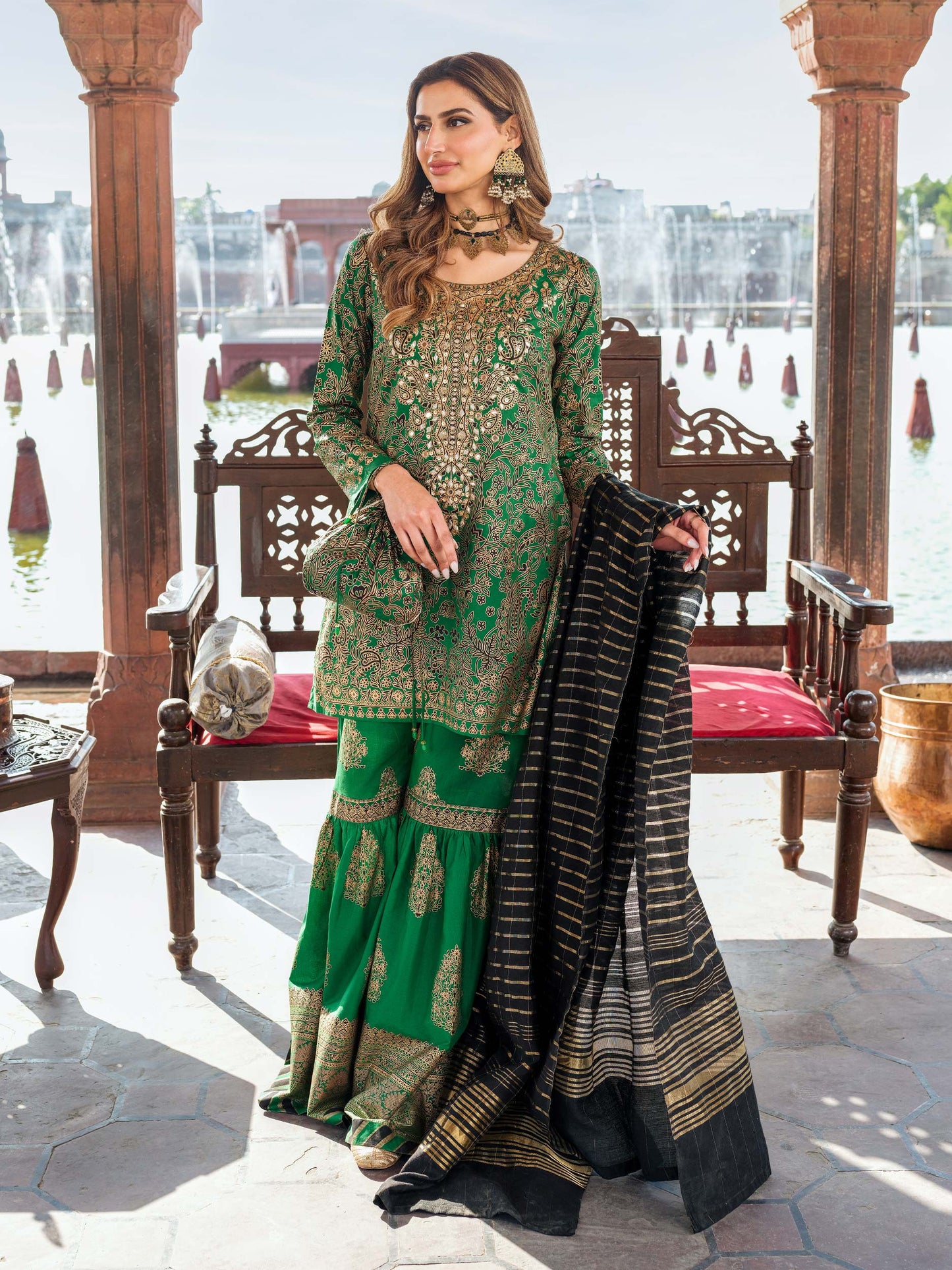 3 Piece Lawn Suit-Embellished (Pret)