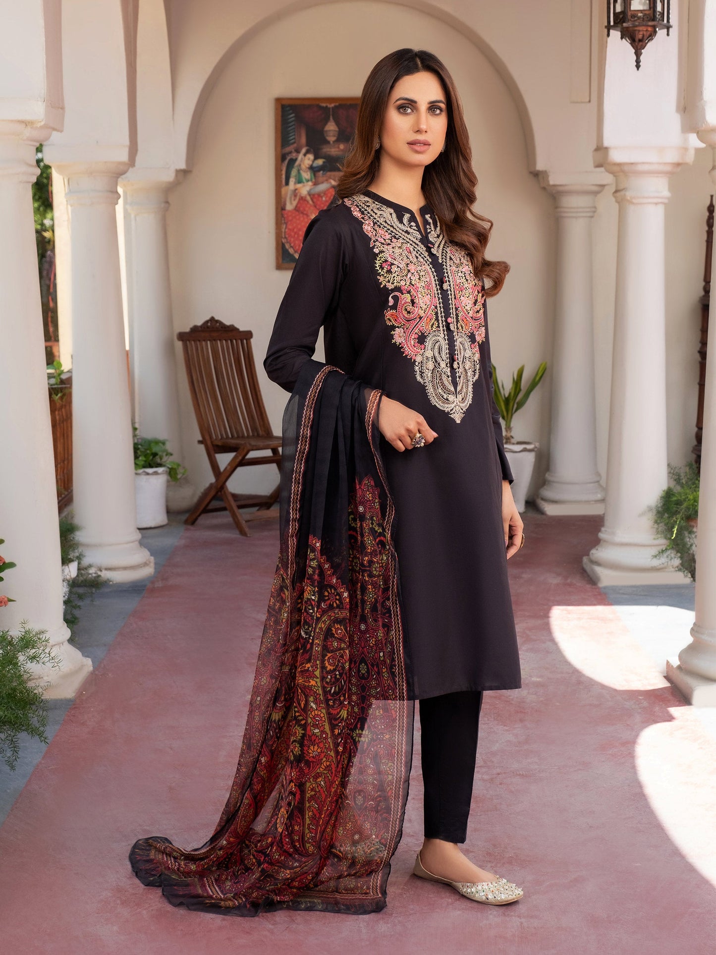 2 Piece Lawn Suit-Embroidered (Pret)