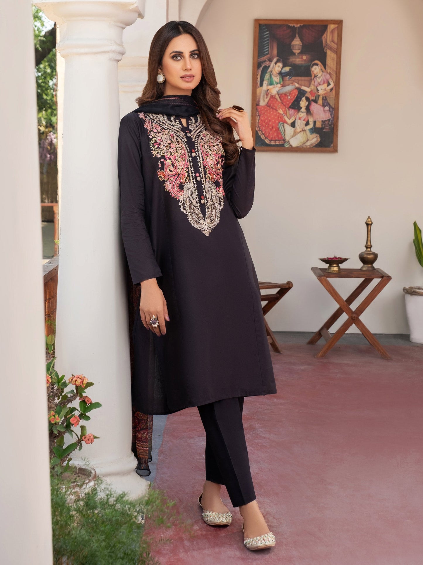 2 Piece Lawn Suit-Embroidered (Pret)