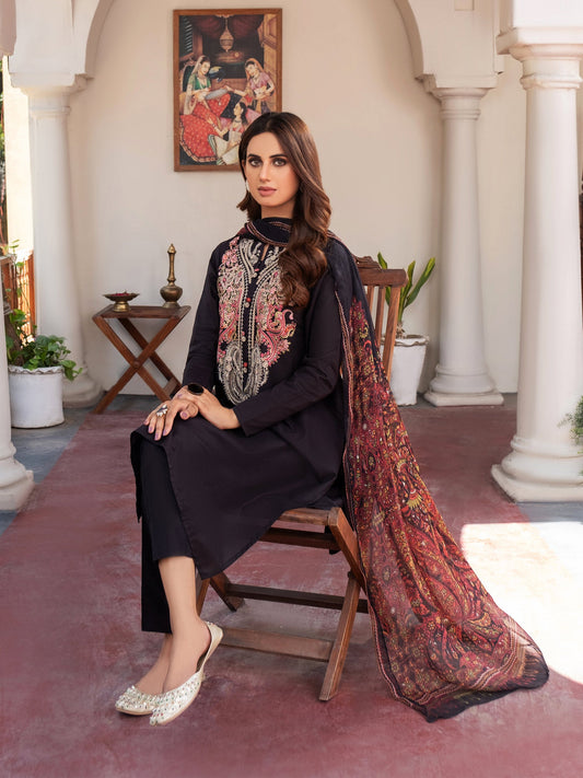 2 Piece Lawn Suit-Embroidered (Pret)