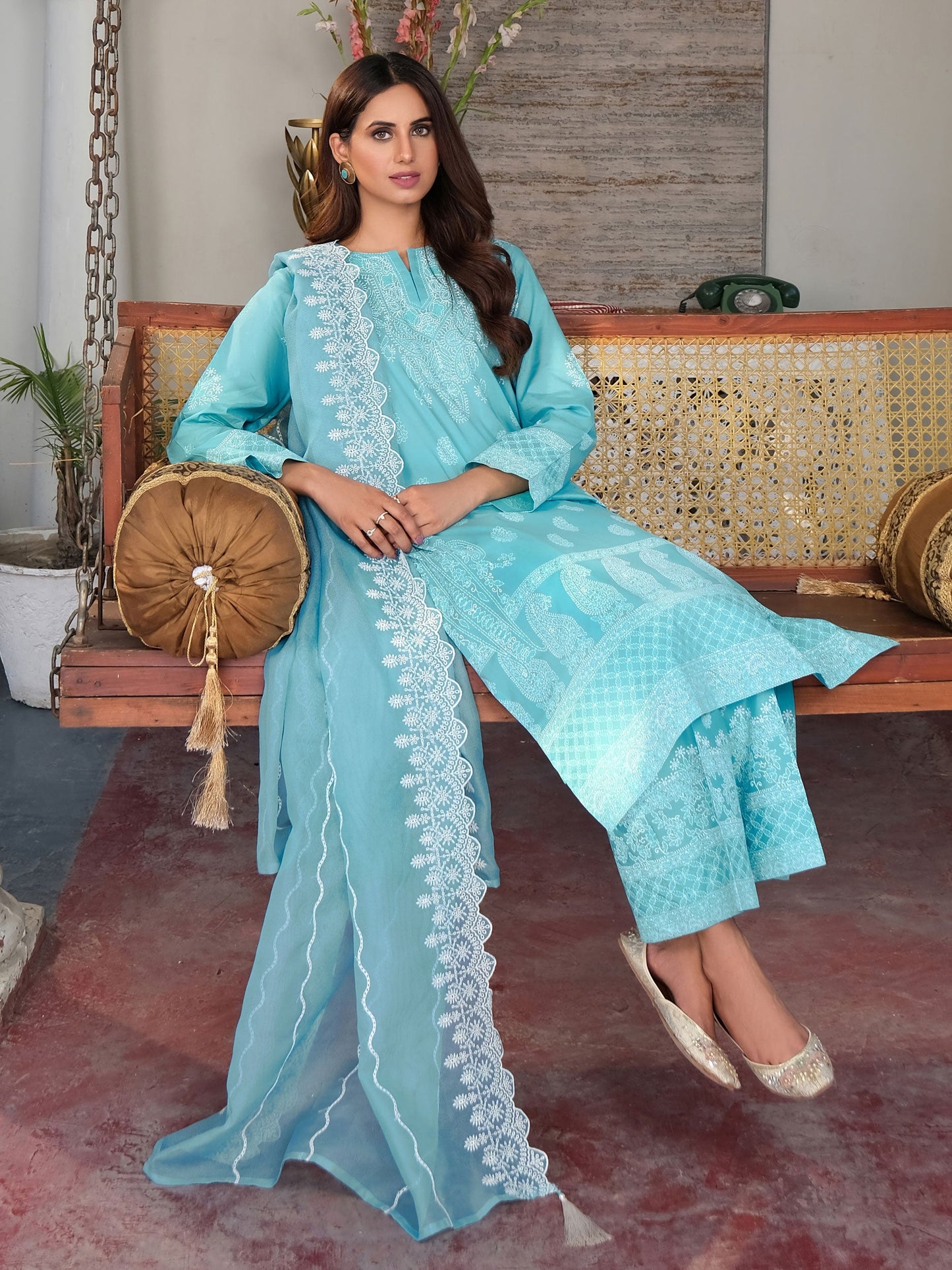 3 Piece Lawn Suit-Embroidered (Unstitched)