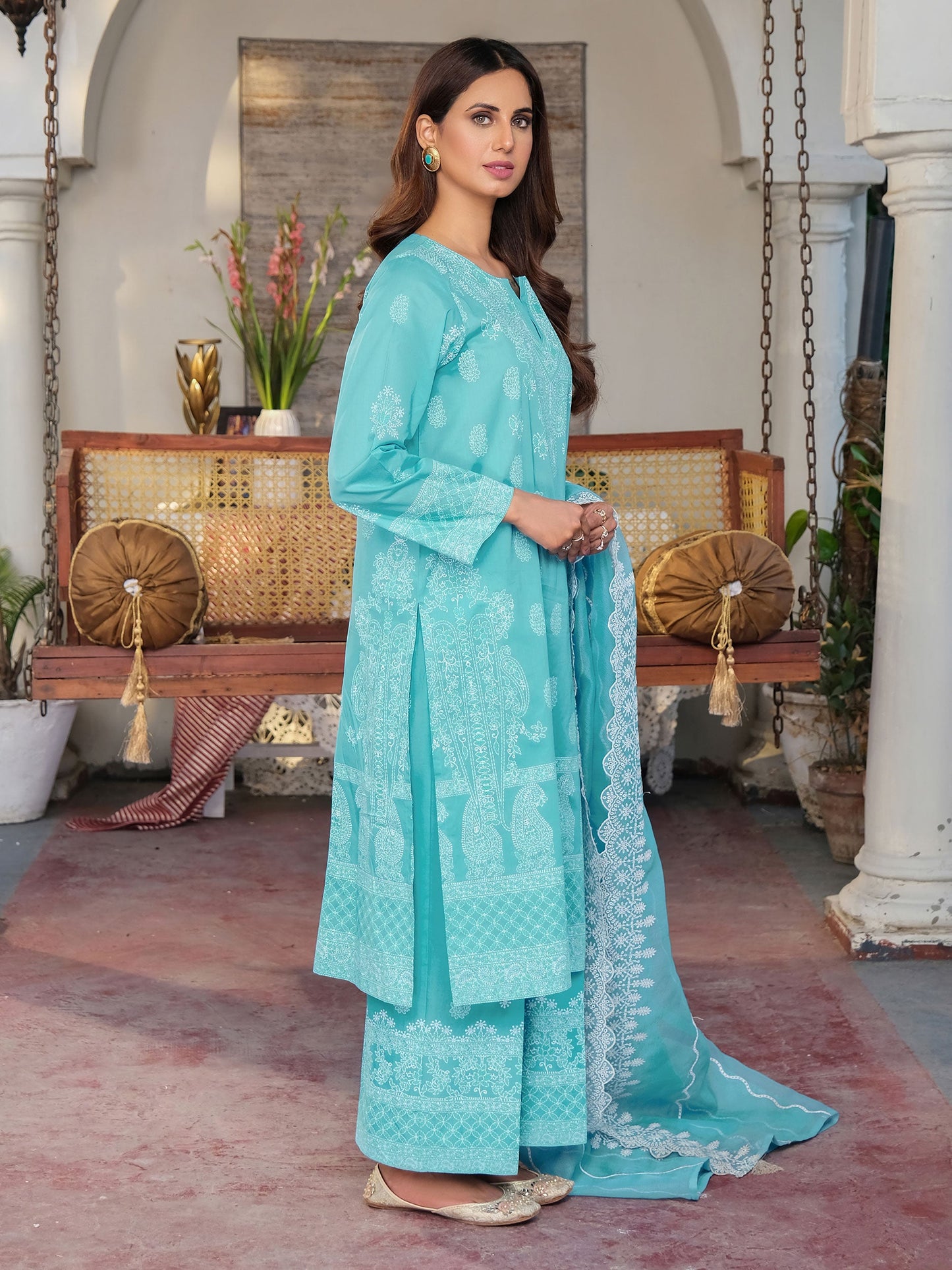 3 Piece Lawn Suit-Embroidered (Unstitched)