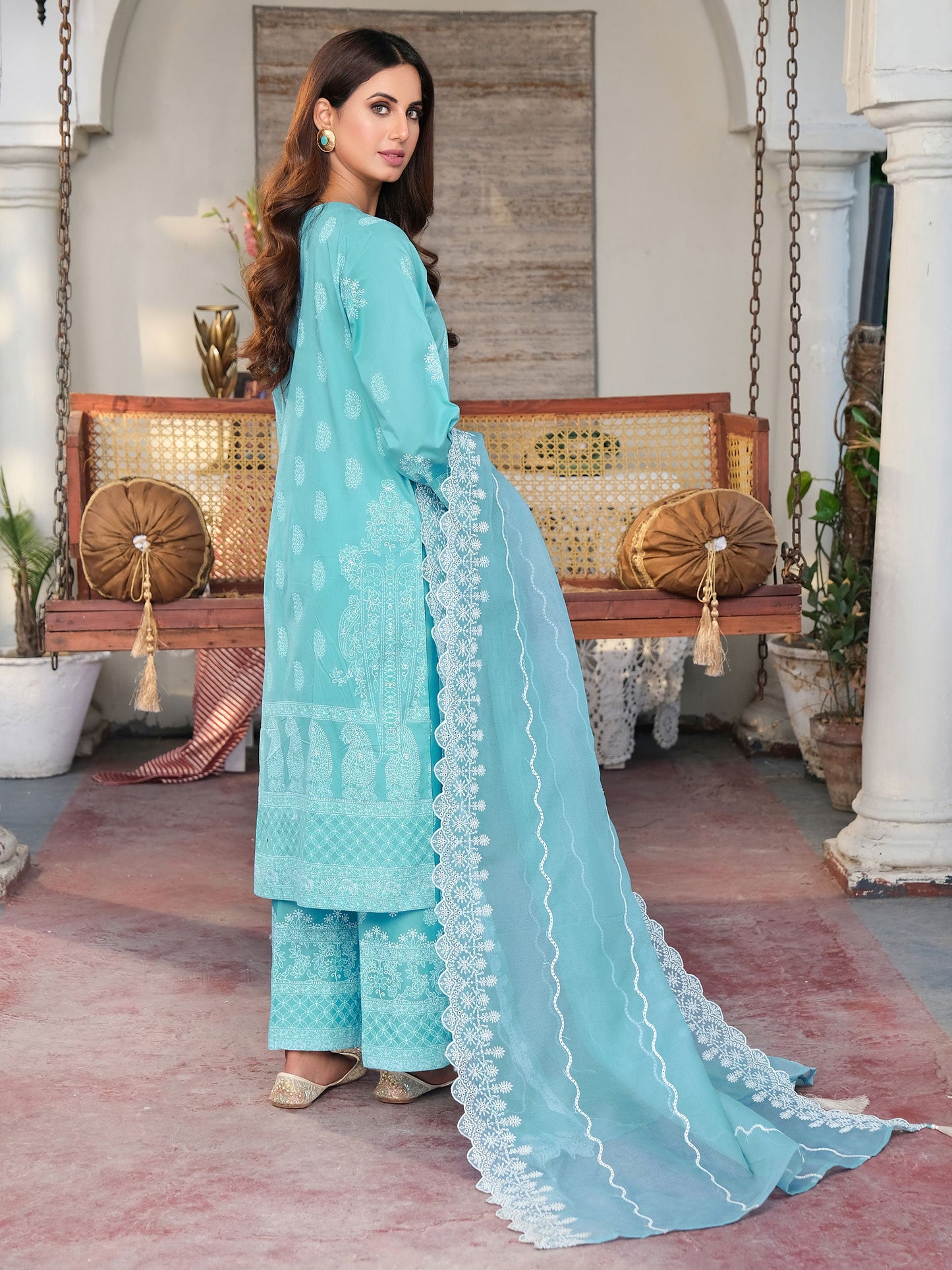 3 Piece Lawn Suit-Embroidered (Unstitched)