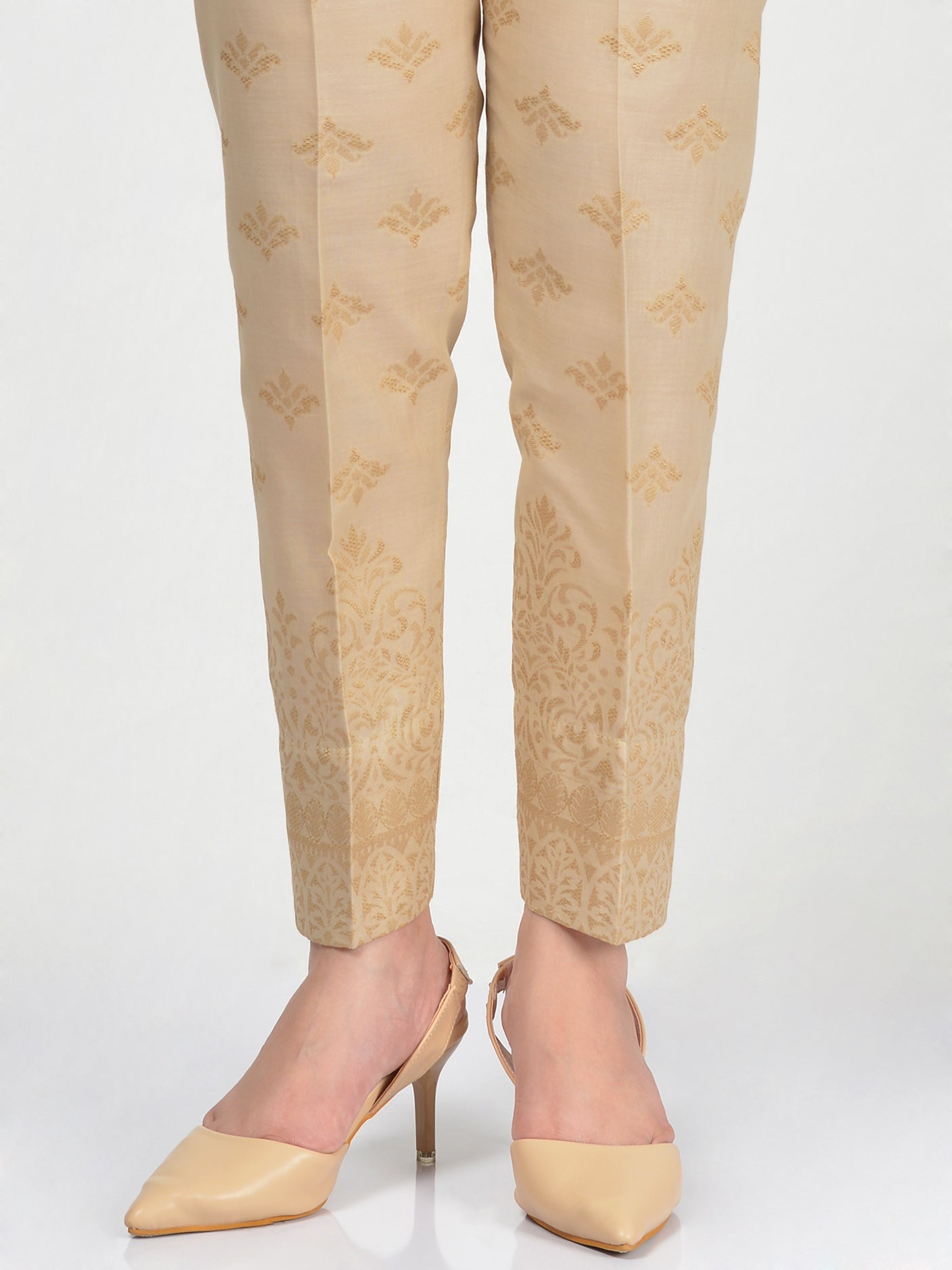 Jacquard Straight Trouser