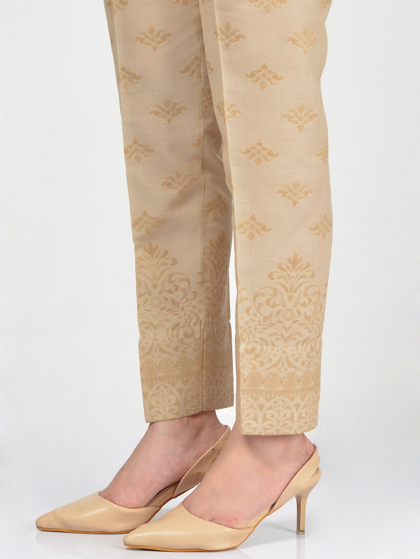 Jacquard Straight Trouser