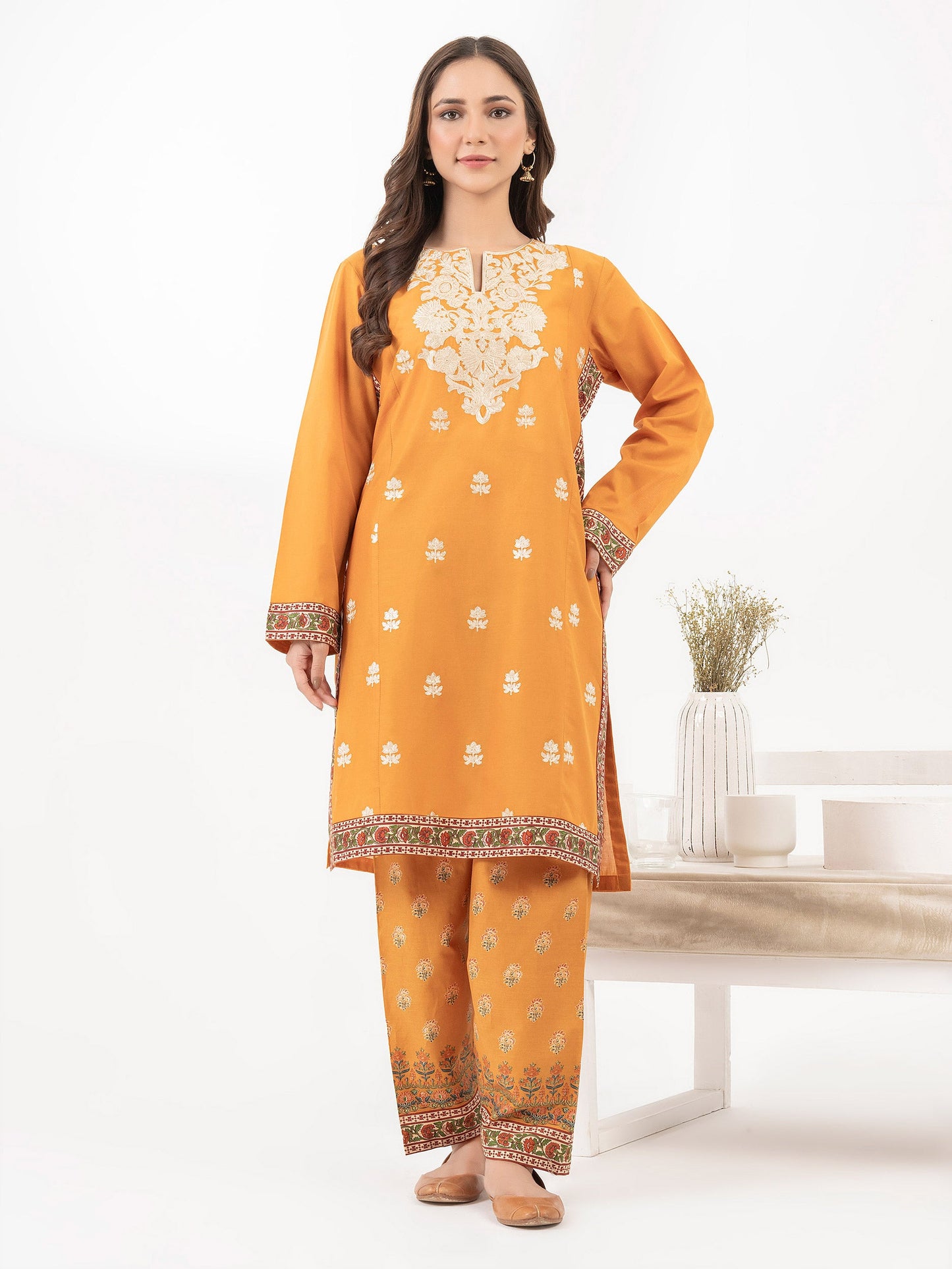 2 Piece Lawn Suit-Embroidered (Pret)