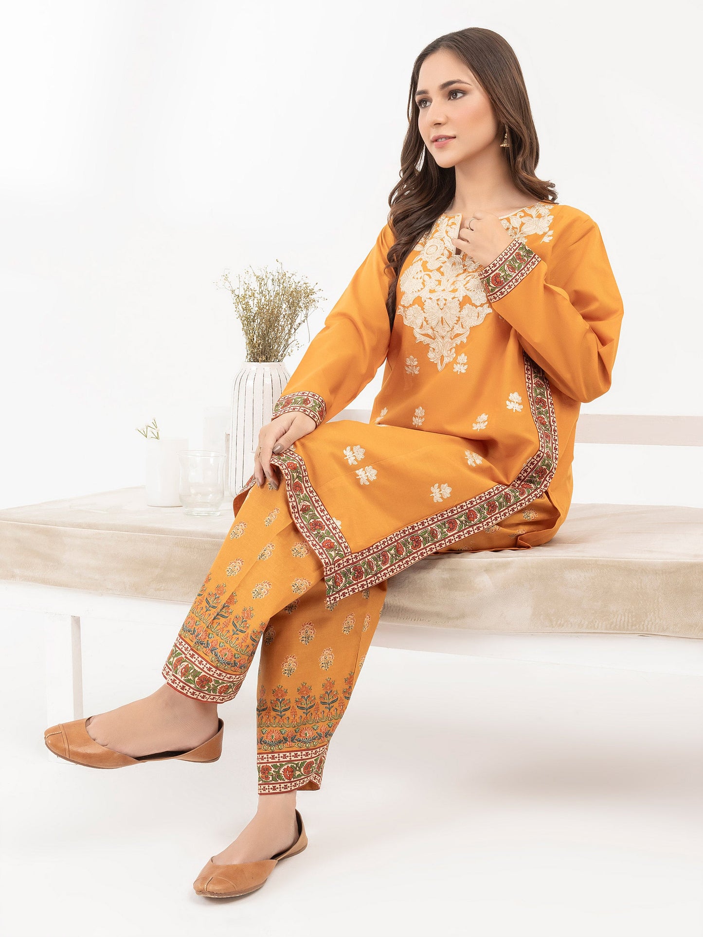 2 Piece Lawn Suit-Embroidered (Pret)