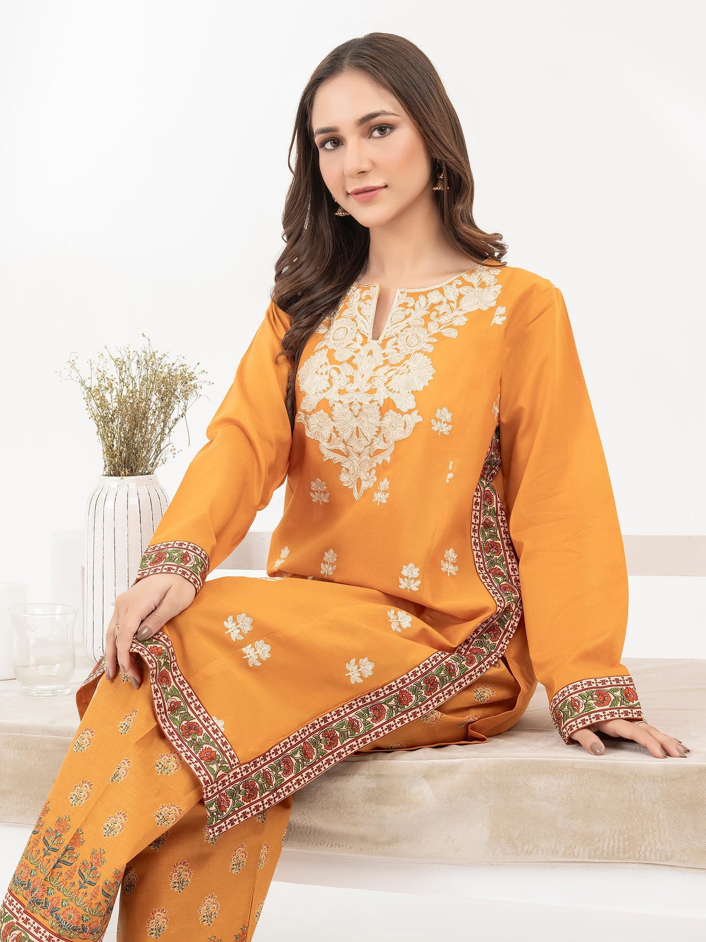 2 Piece Lawn Suit-Embroidered (Pret)