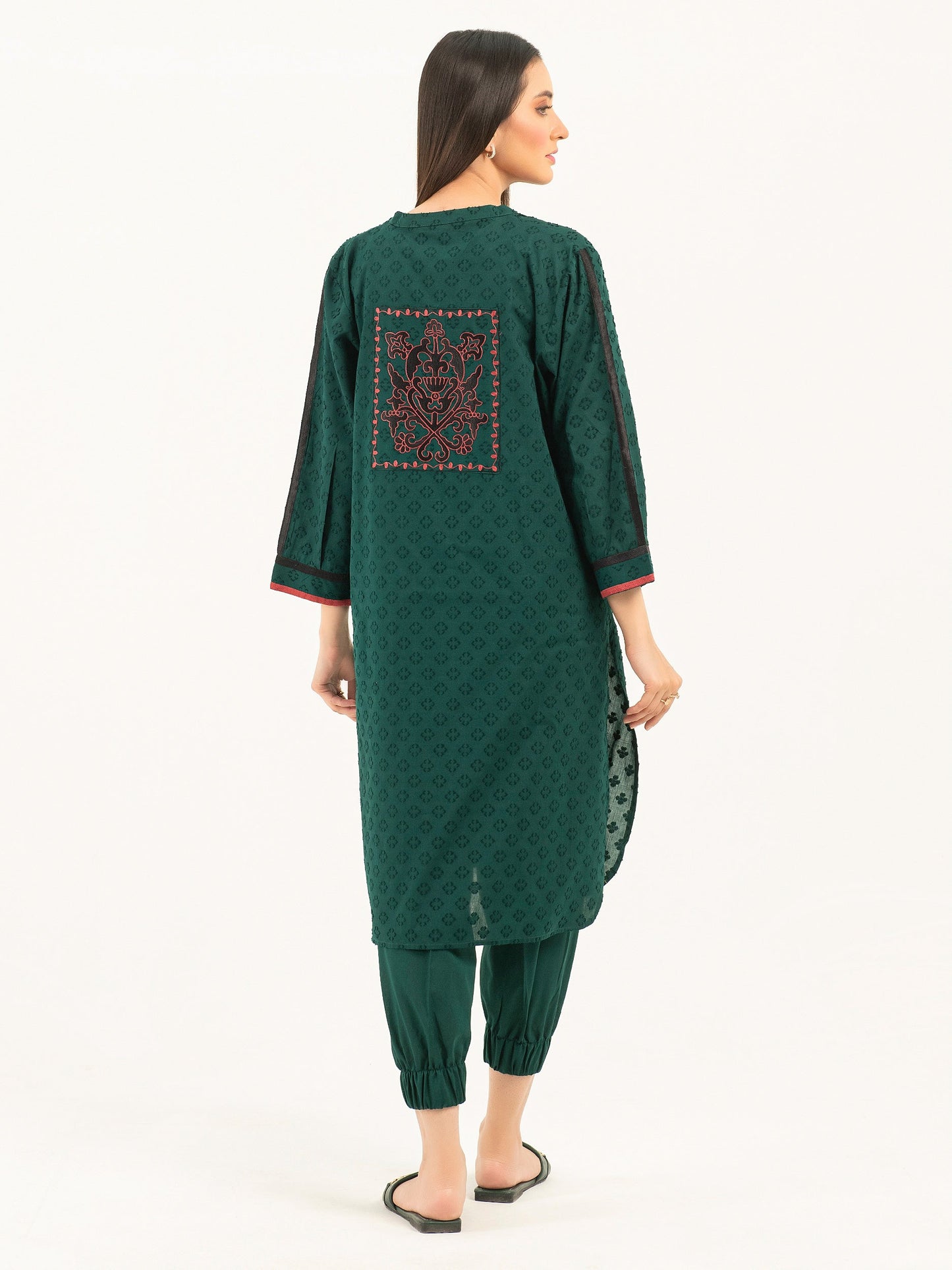 2 Piece Self Jacquard Suit-Dyed (Pret)