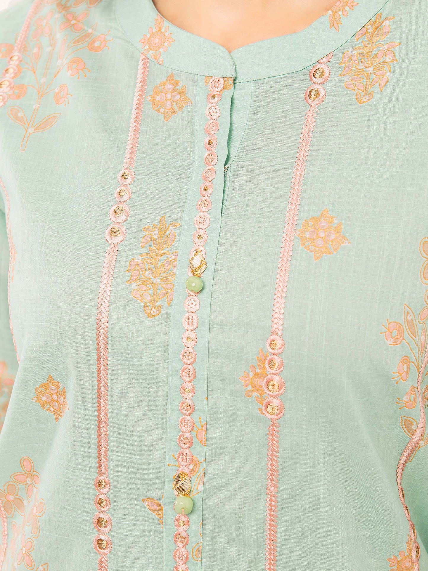 Lawn Shirt-Pasted Embroidered (Pret)