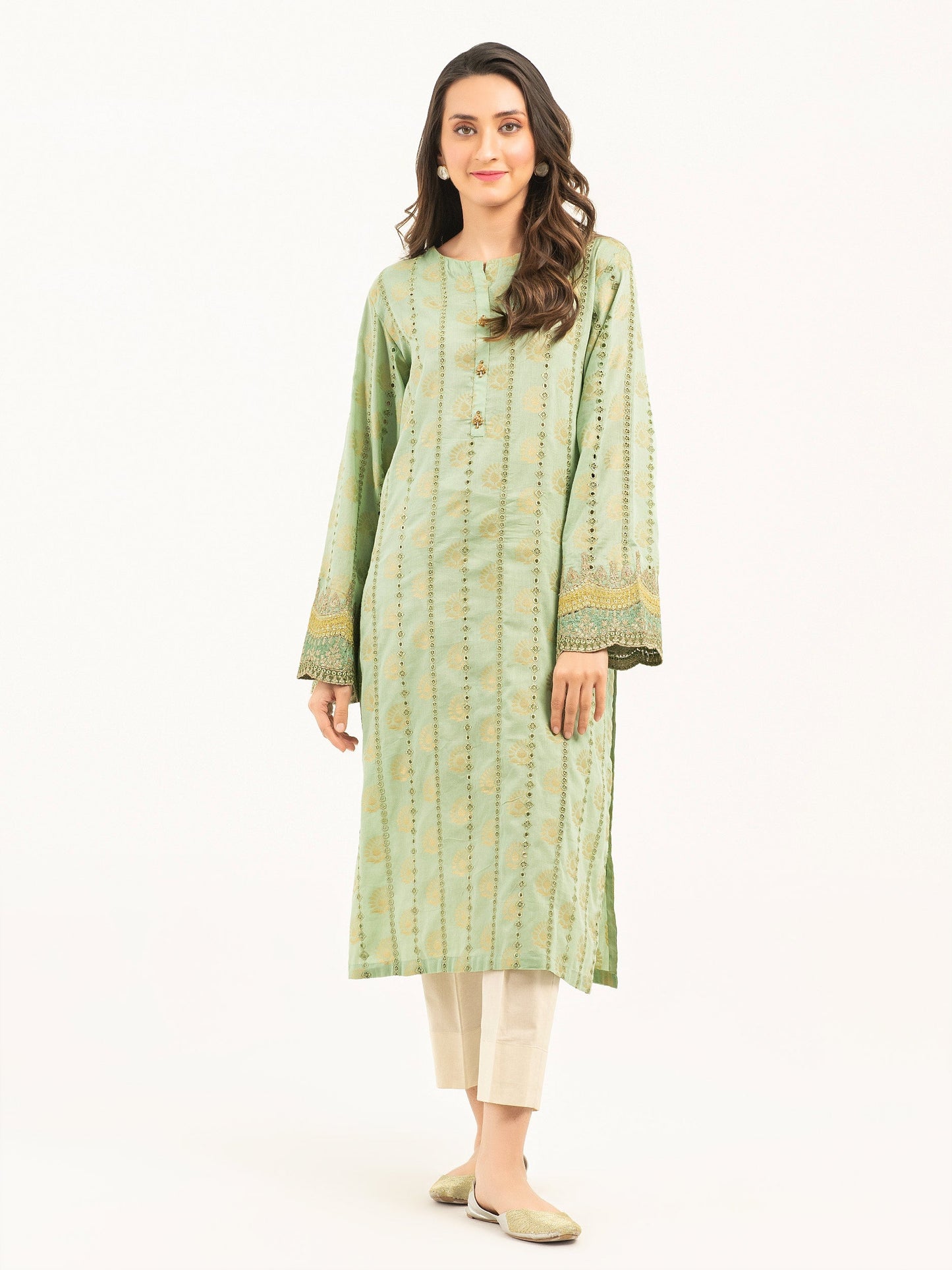 Jacquard Shirt-Embroidered (Pret)