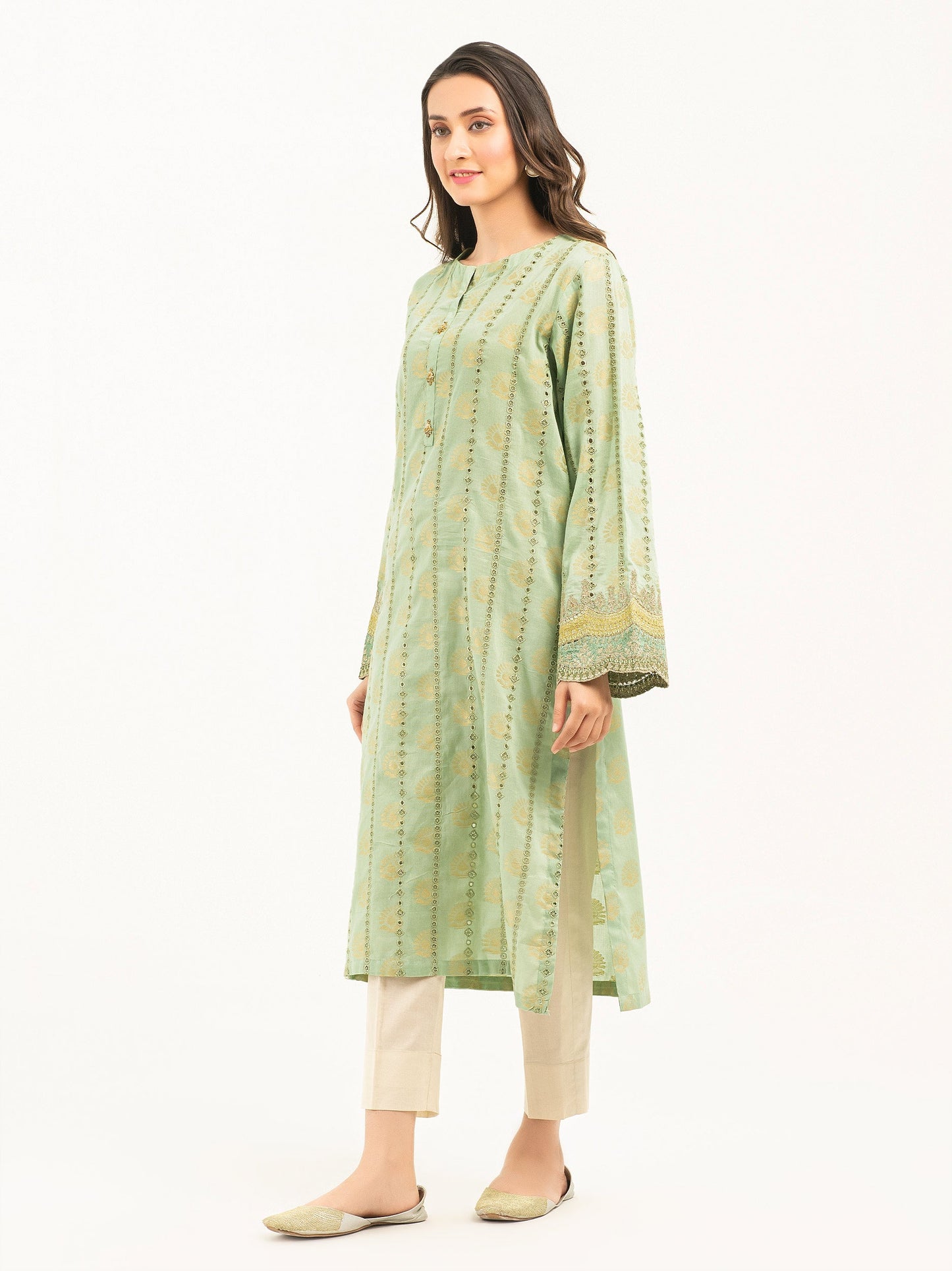 Jacquard Shirt-Embroidered (Pret)