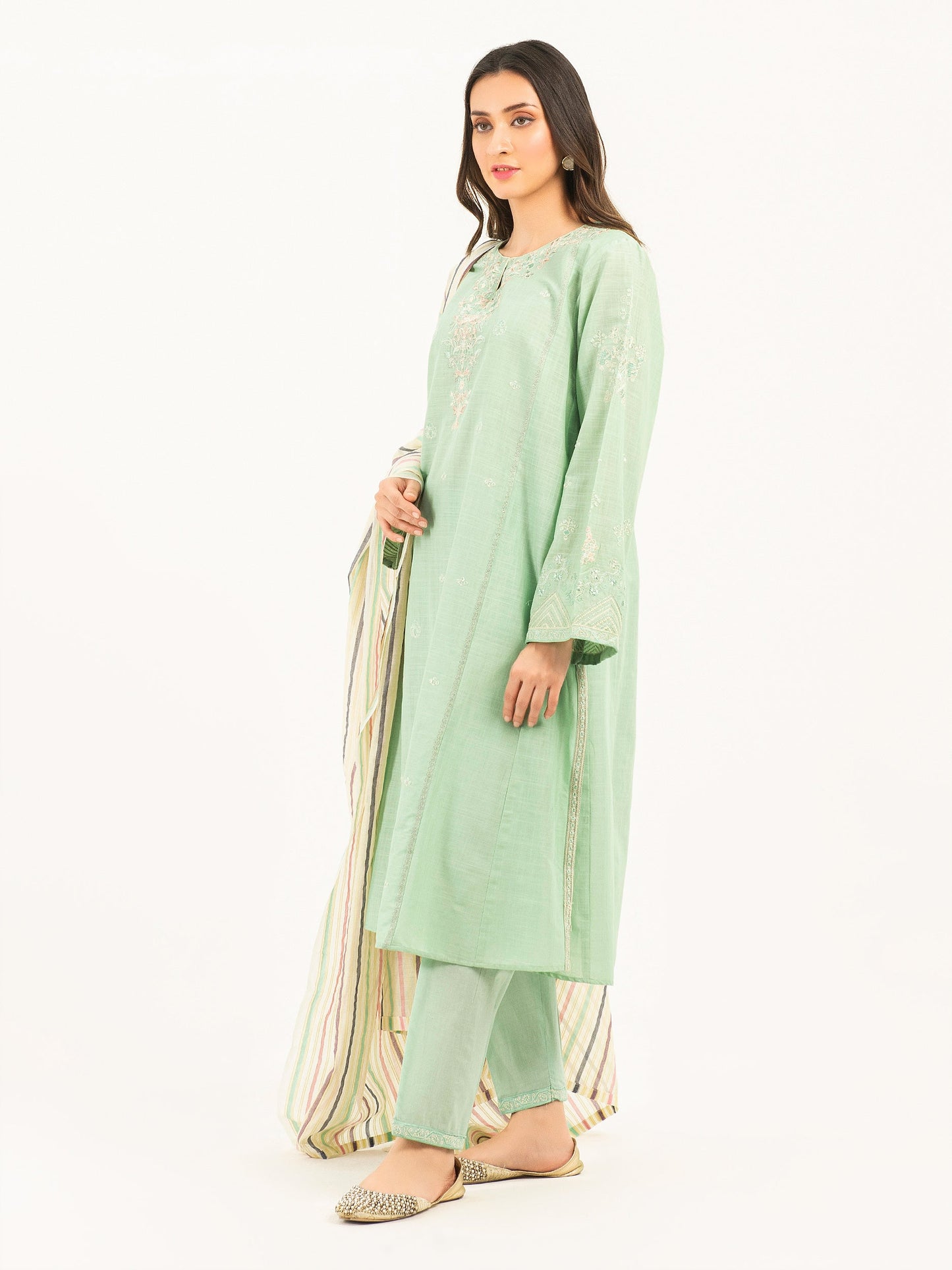 3 Piece Lawn Suit-Embroidered (Pret)