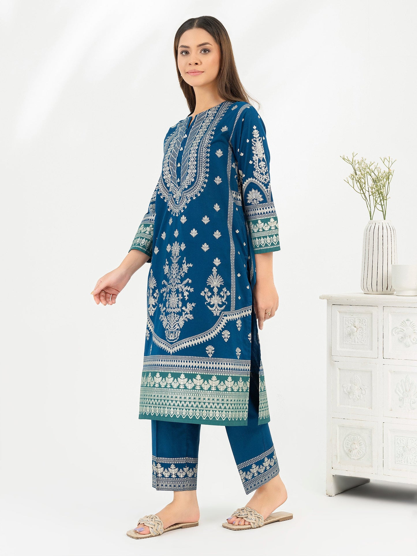 2 Piece Lawn Suit-Paste Print (Pret)