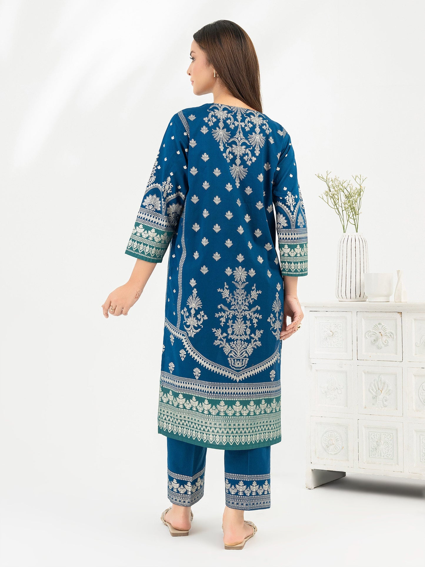 2 Piece Lawn Suit-Paste Print (Pret)