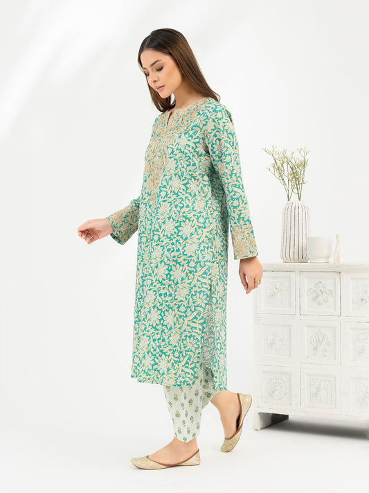 2 Piece Lawn Suit-Embroidered (Pret)