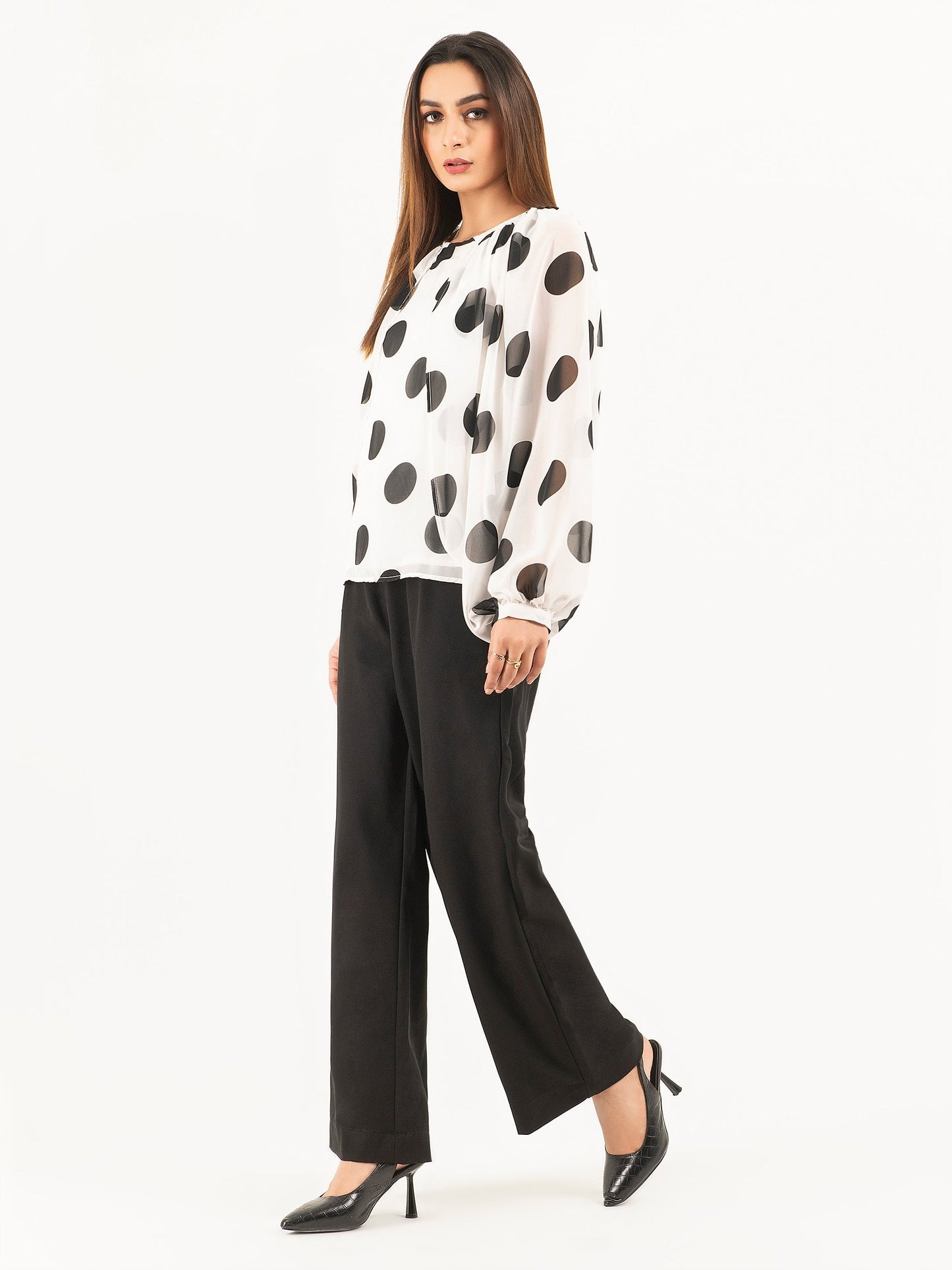 Printed Chiffon Top