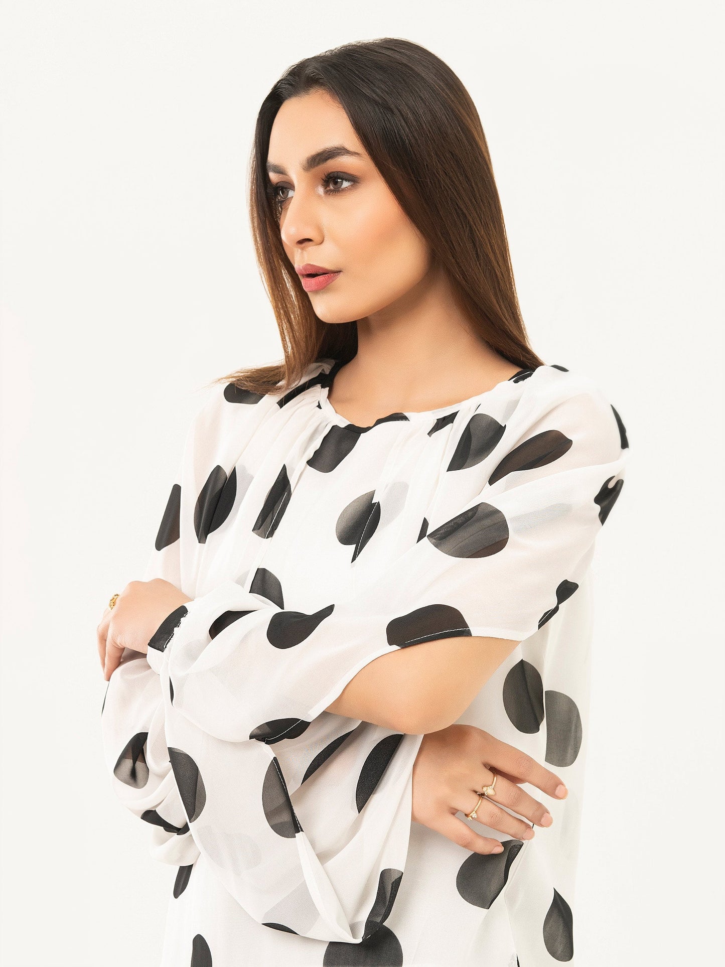 Printed Chiffon Top