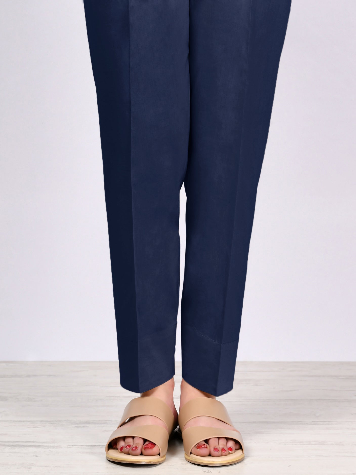 Straight Trouser-Dark Blue