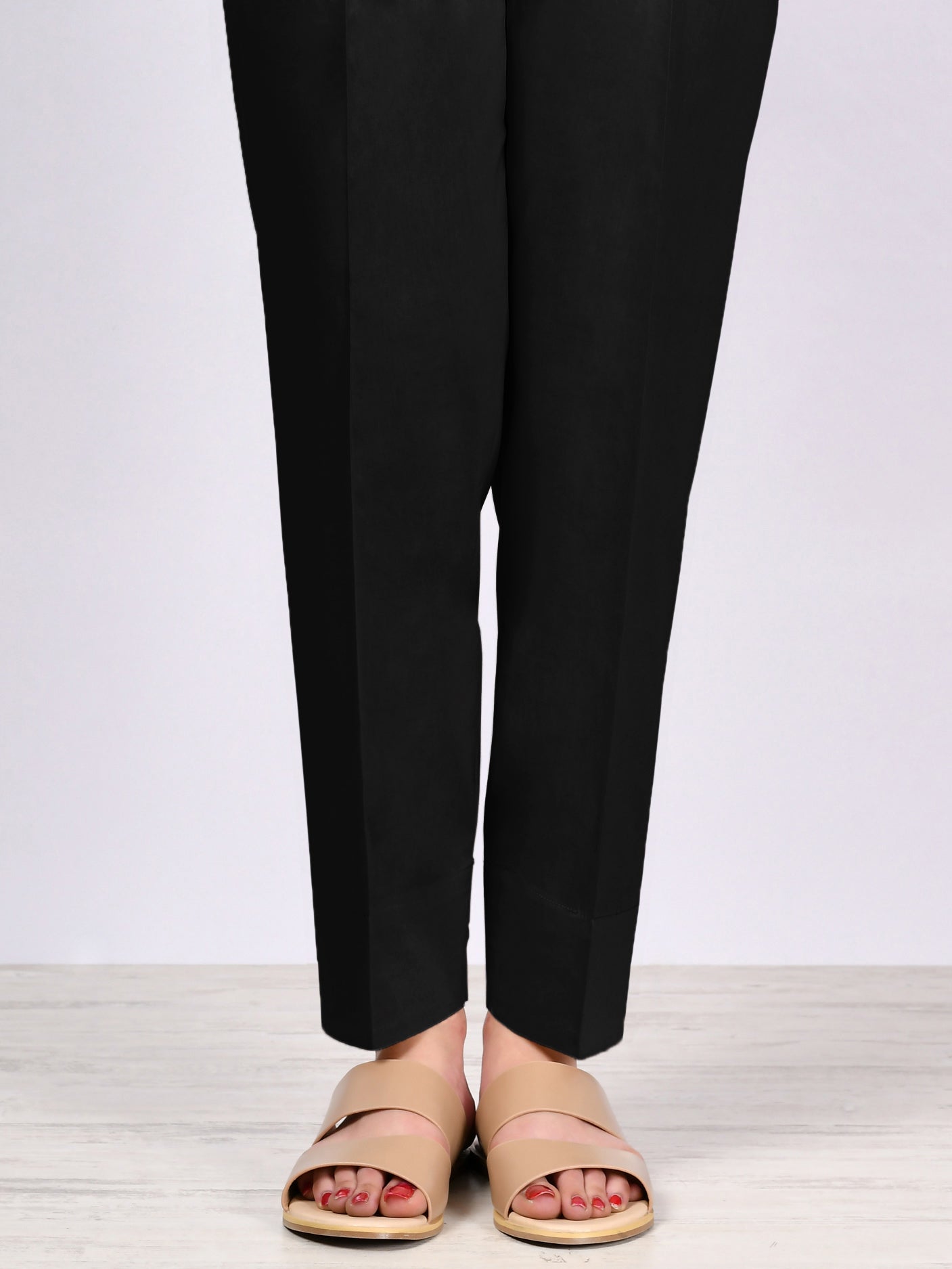 Straight Trouser-Black