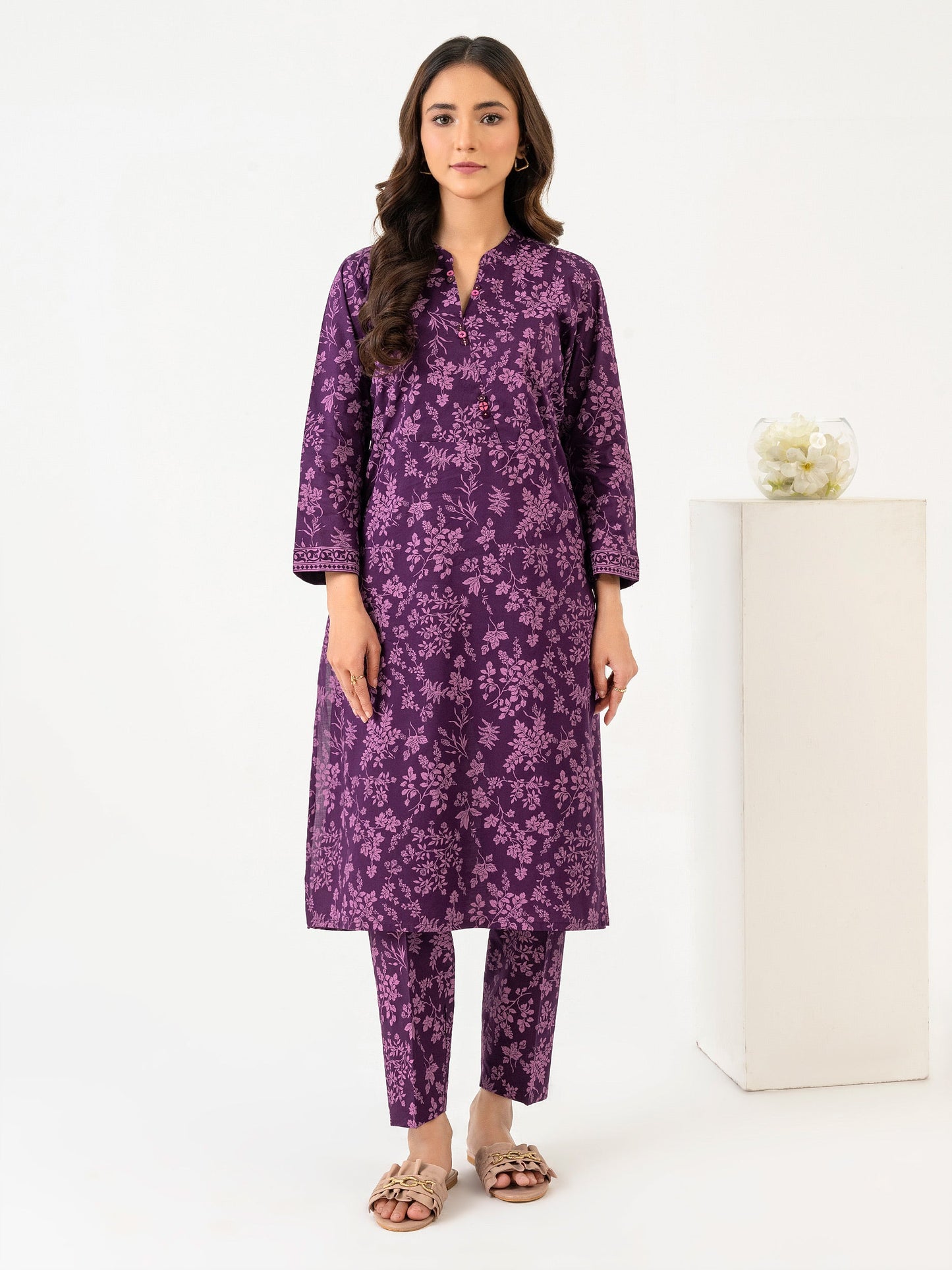 2 Piece Lawn Suit-Paste Print (Pret)