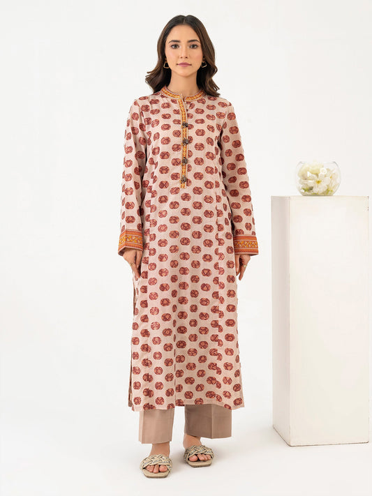 2 Piece Jacquard Suit-Embroidered (Pret)