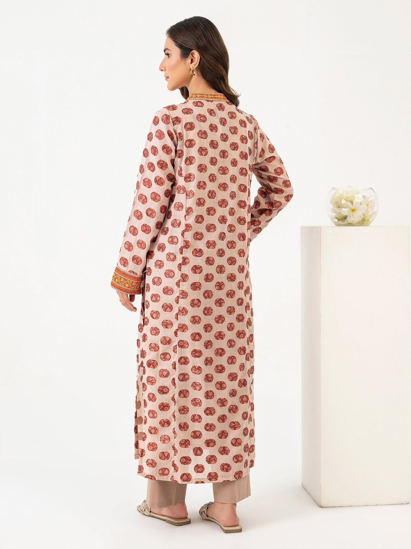 2 Piece Jacquard Suit-Embroidered (Pret)