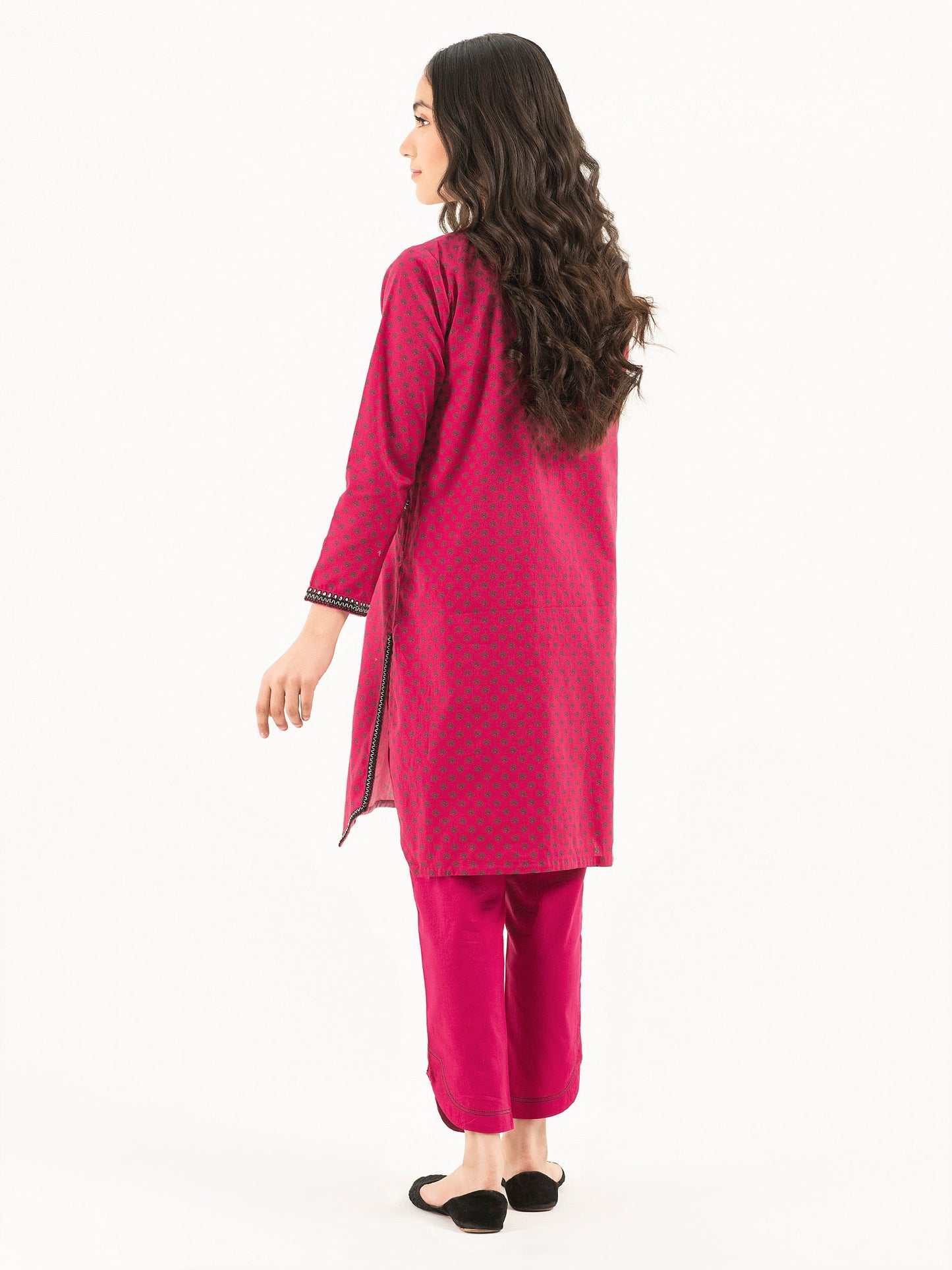 2 Piece Winter Cotton Suit-Embroidered (Pret)