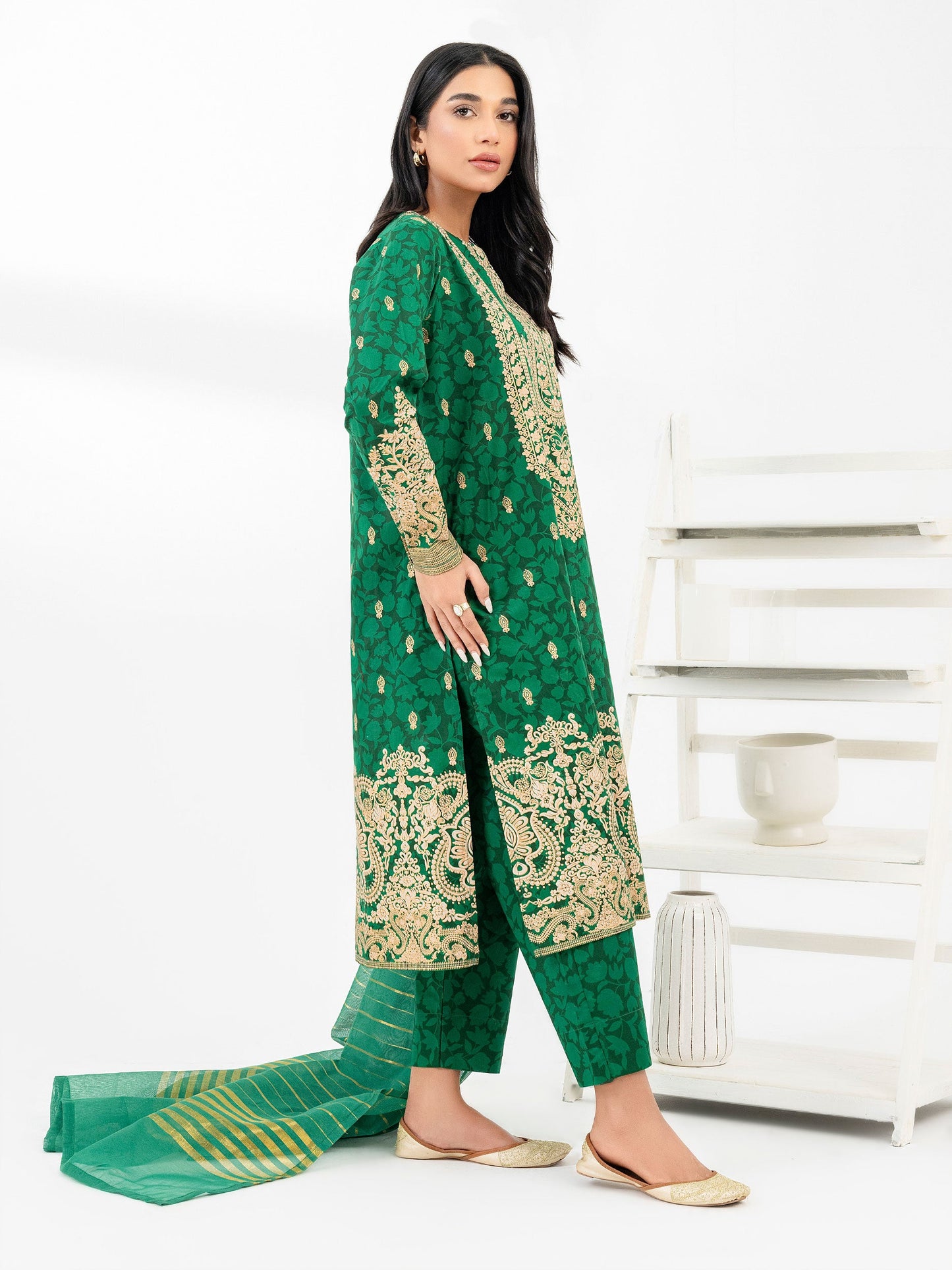 2 Piece Lawn Suit-Paste Print (Pret)