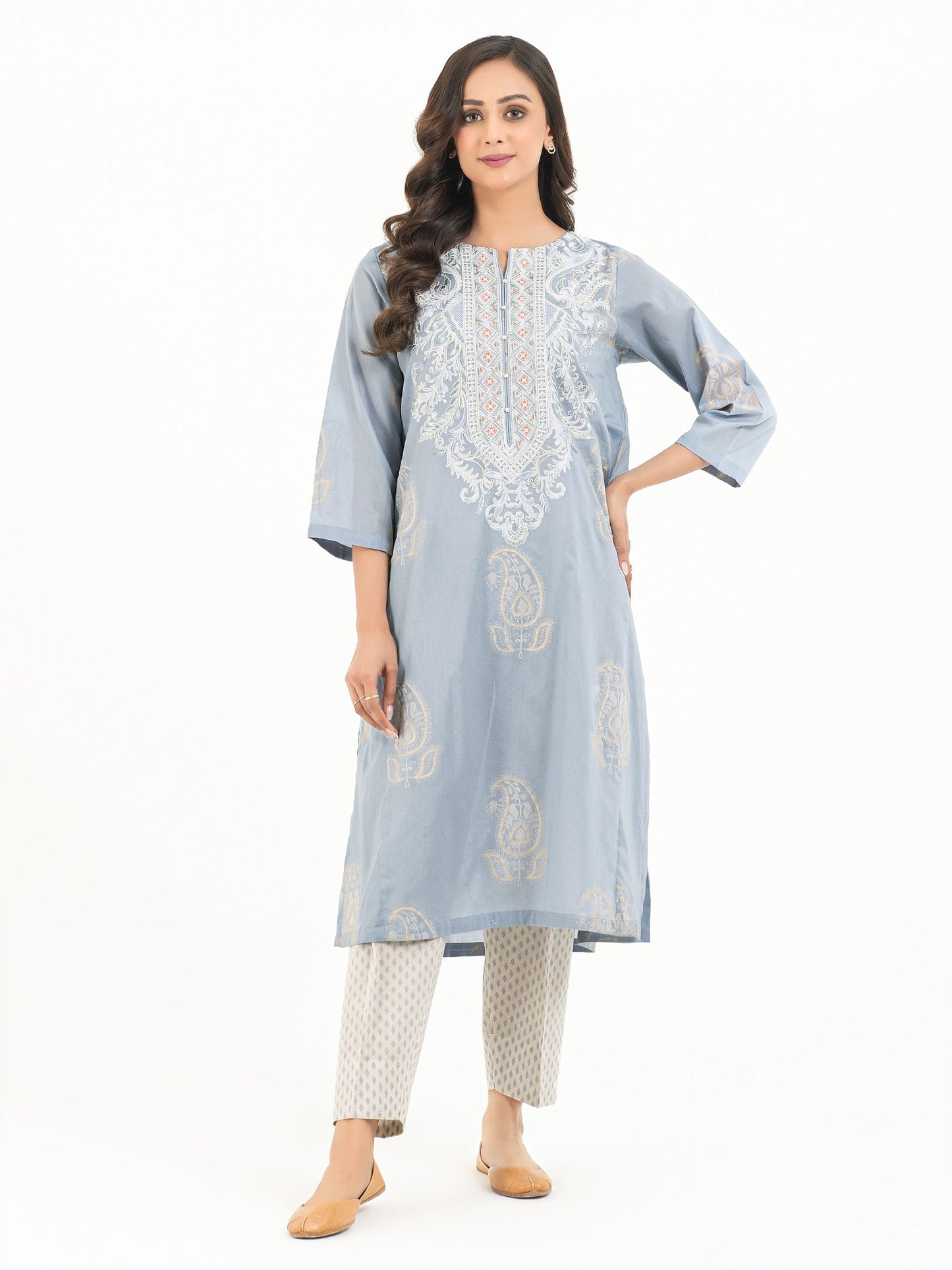 2 Piece Lawn Suit-Embroidered (Pret)