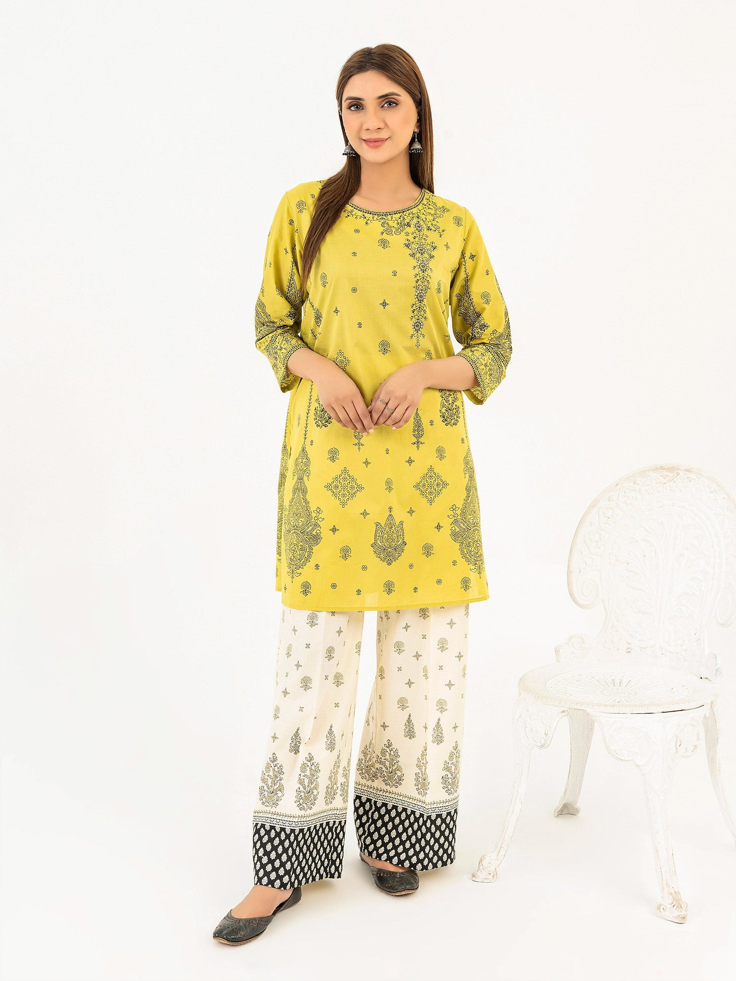 2 Piece Lawn Suit-Paste Print (Pret)