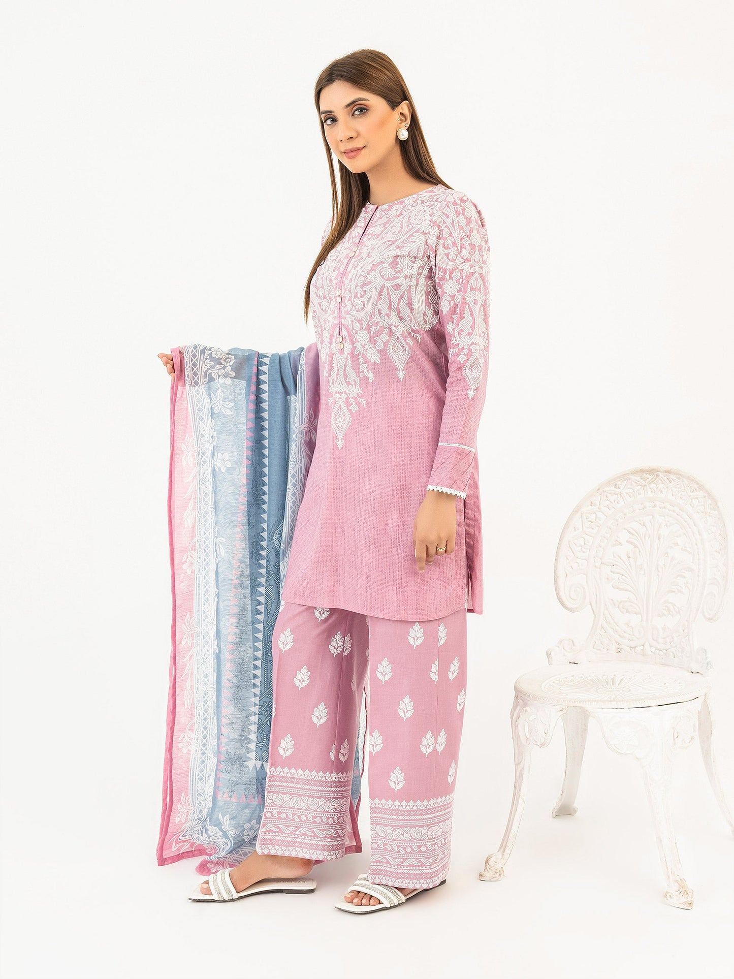 3 Piece Lawn Suit-Printed (Pret)