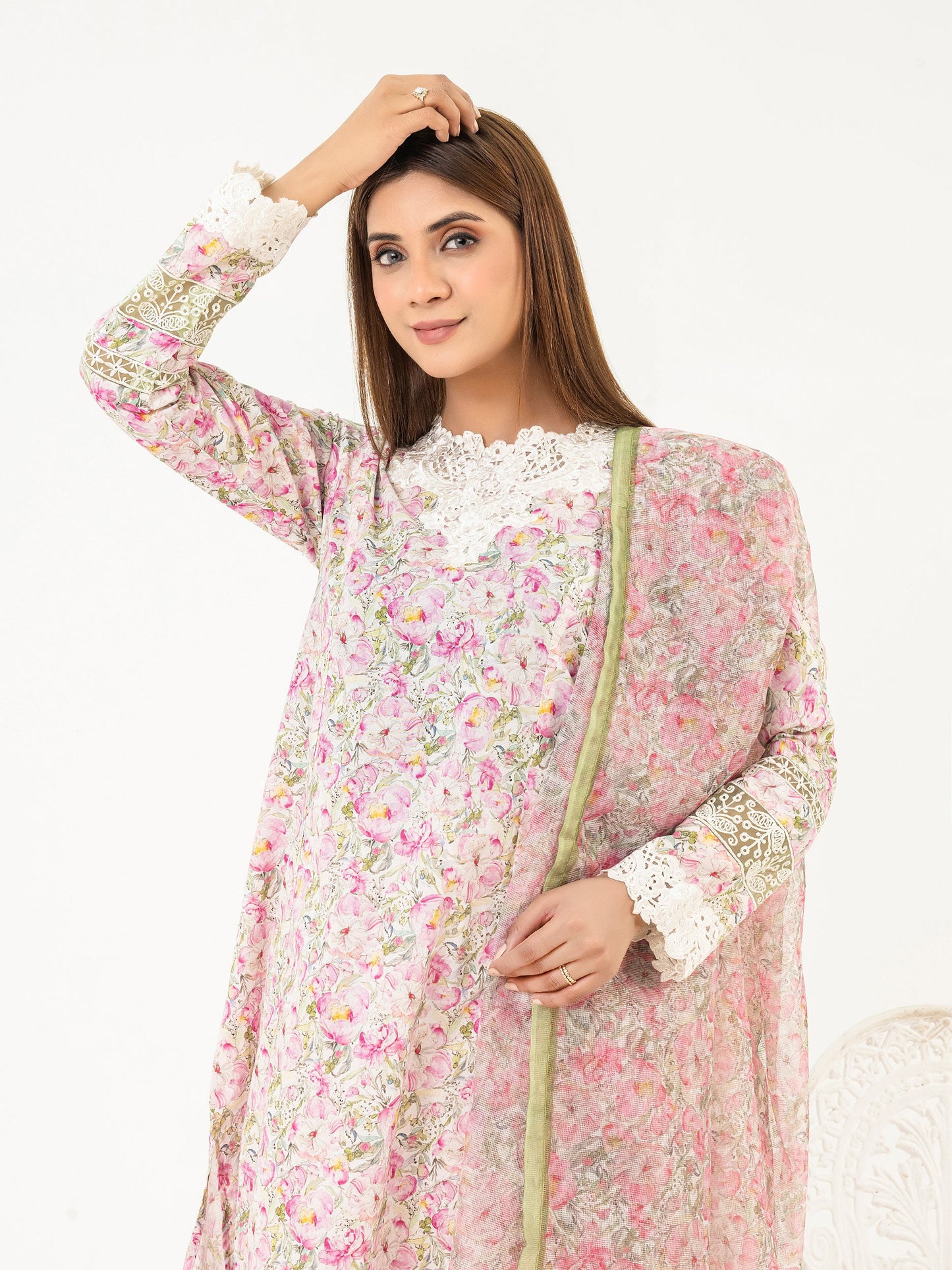 3 Piece Lawn Suit-Embroidered (Pret)