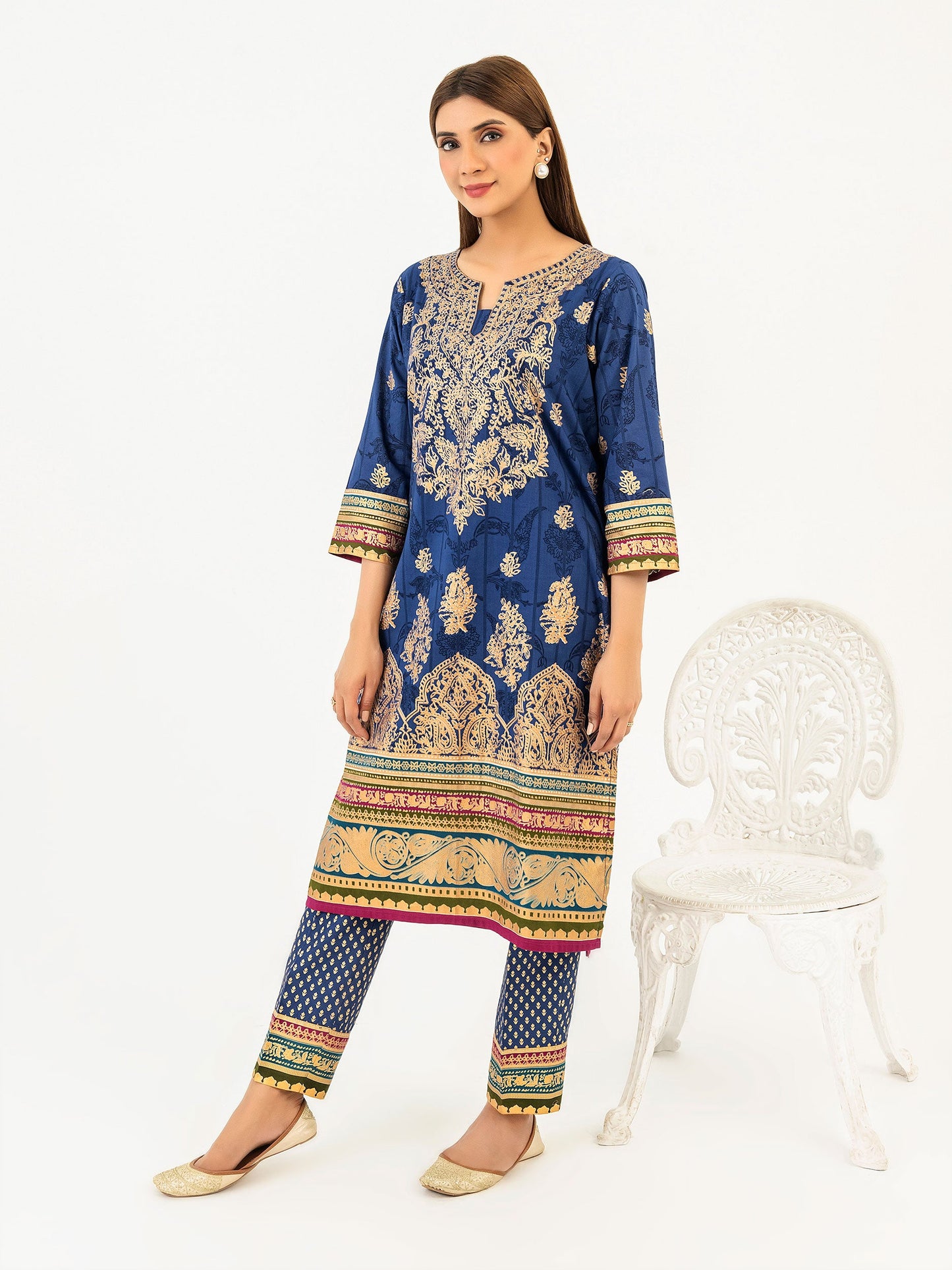 2 Piece Lawn Suit-Paste Print (Pret)