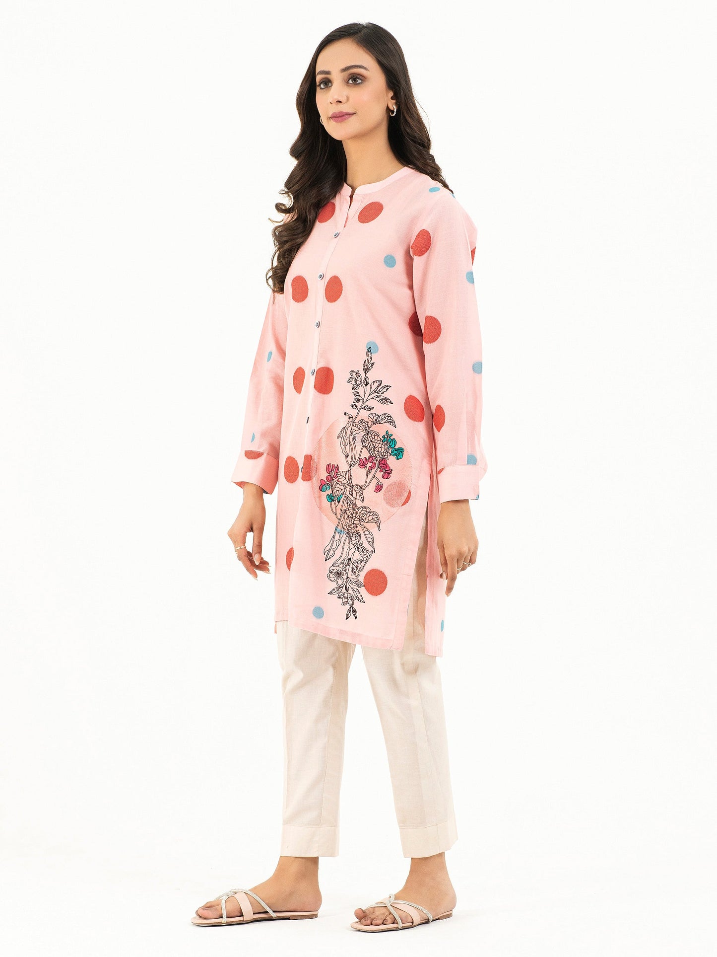 Jacquard Shirt-Embroidered (Pret)