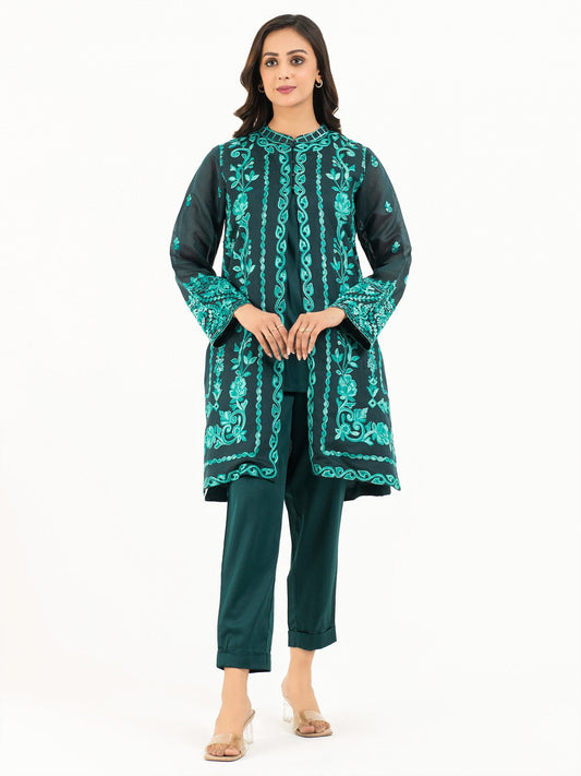 3 Piece Net Suit-Embroidered (Pret)