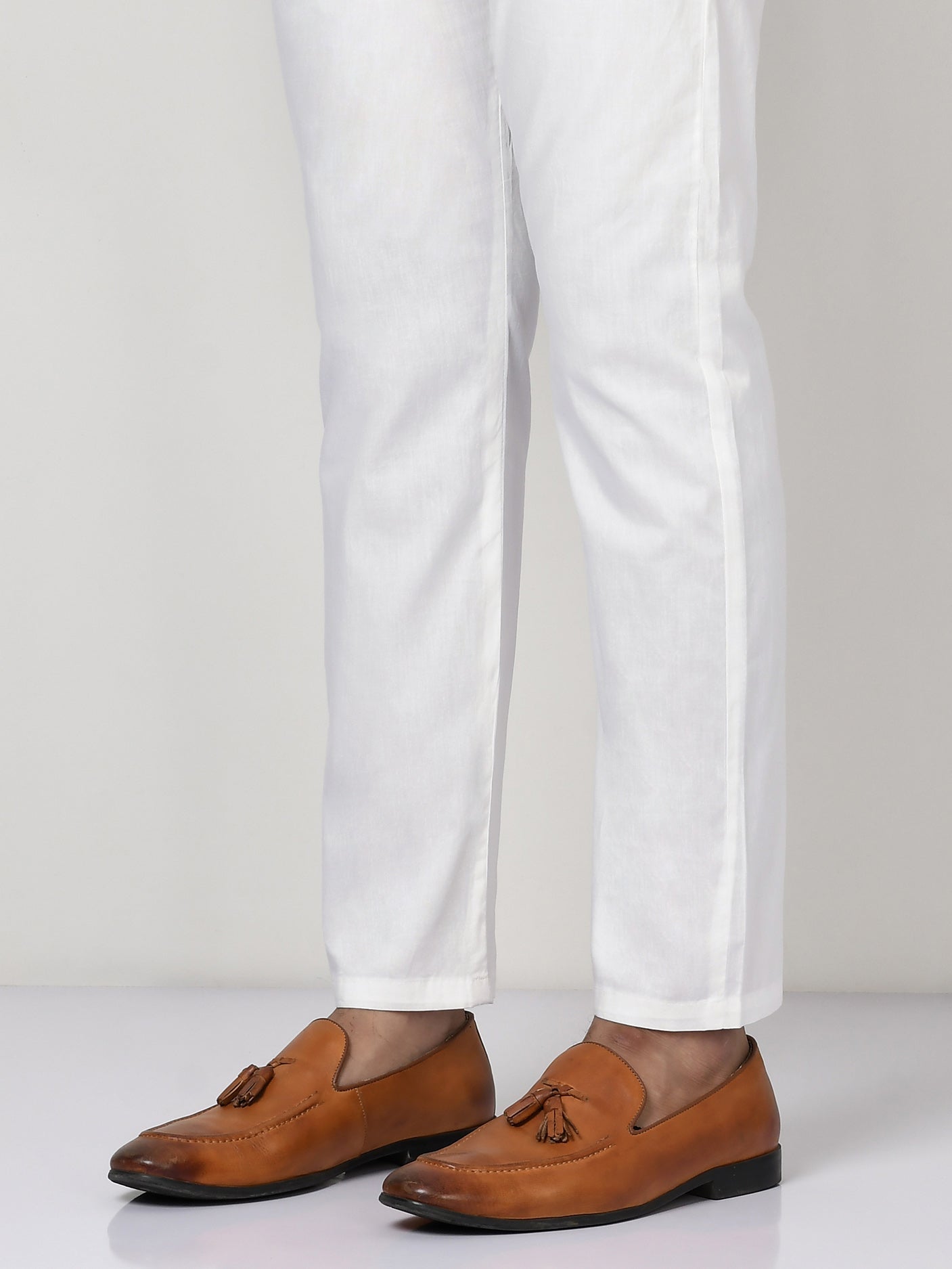 Straight Trouser - White